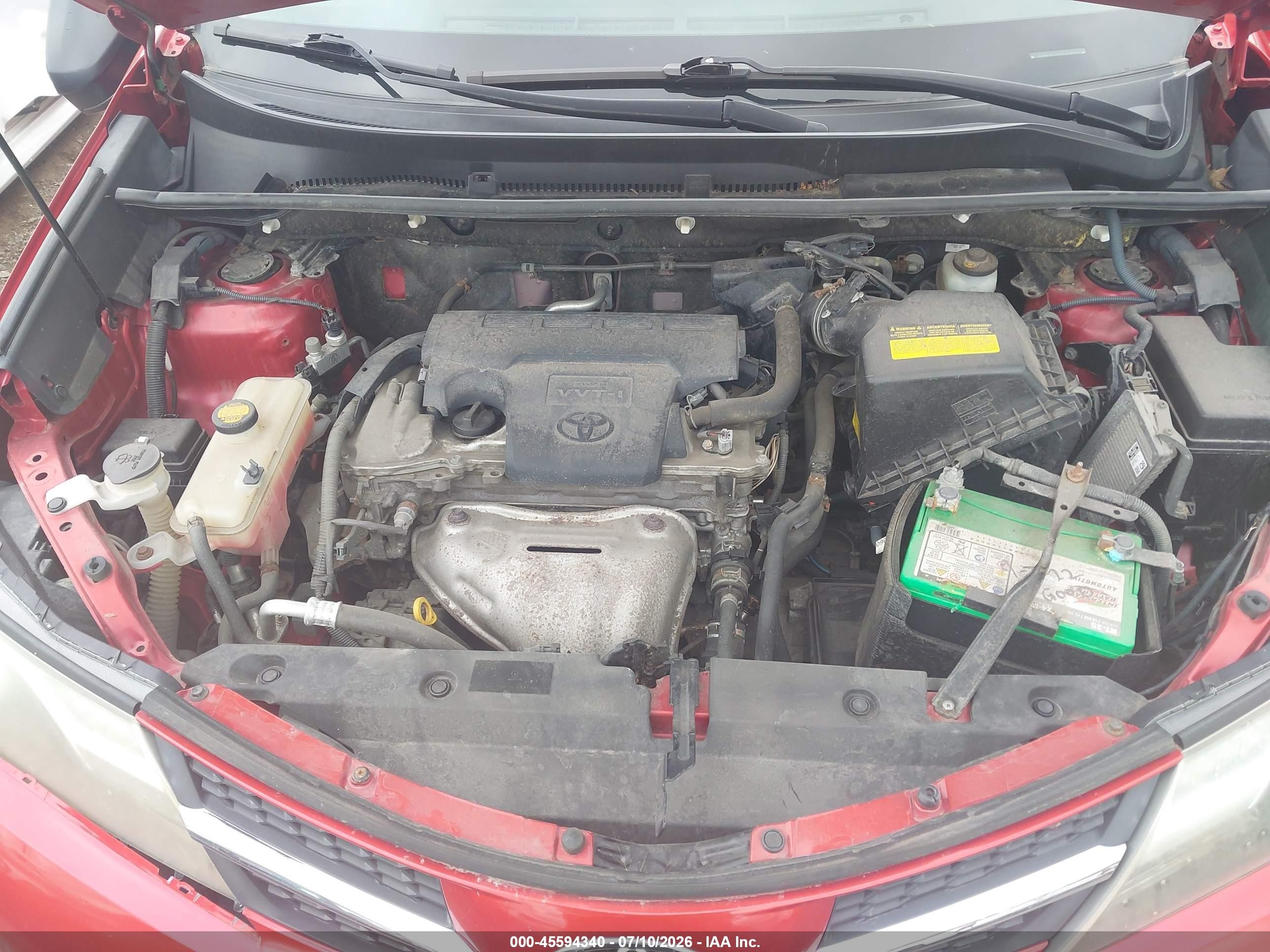 2013 Toyota Rav4 Le Red vin: JTMBFREV9DD000819