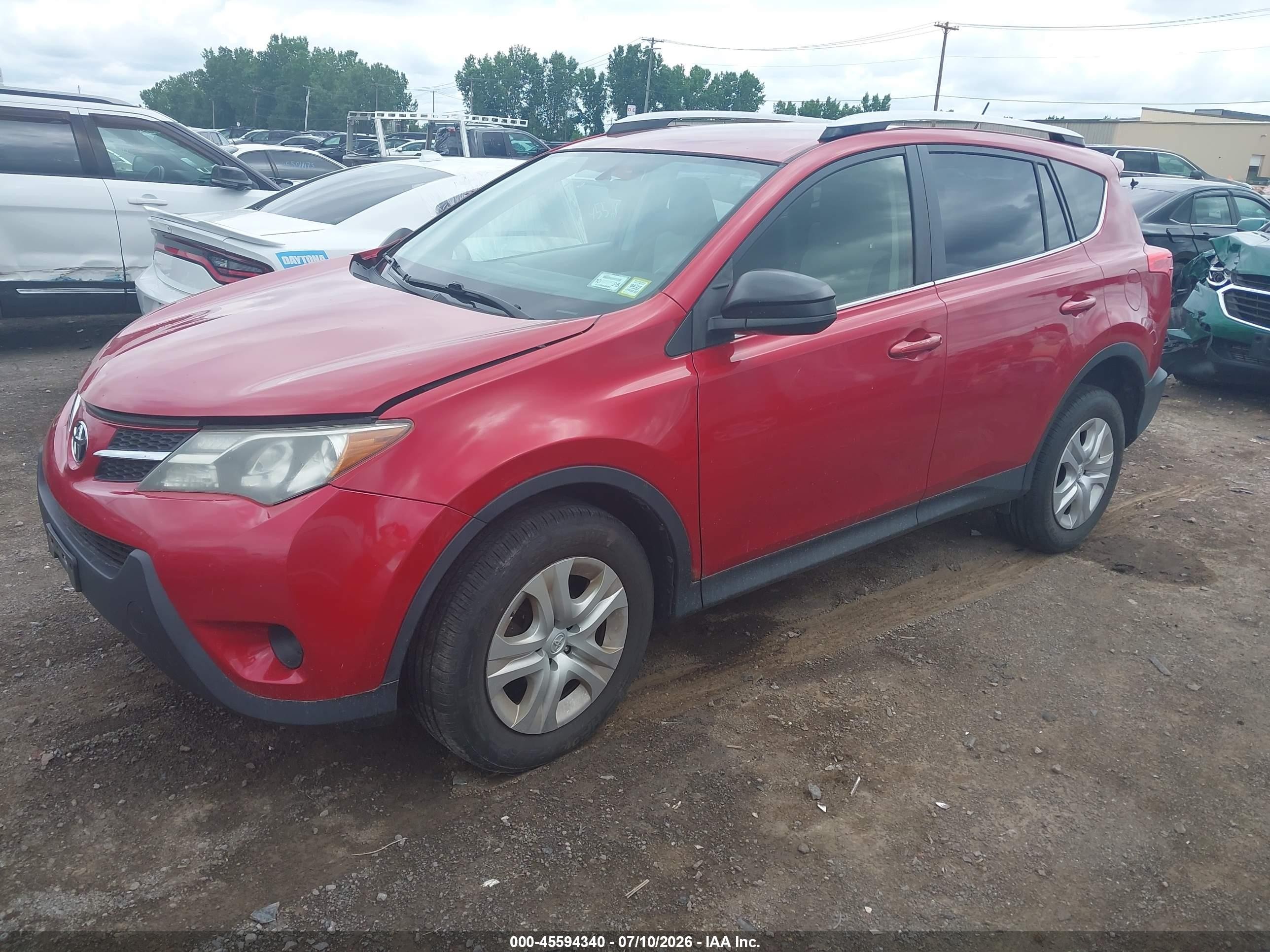 2013 Toyota Rav4 Le Red vin: JTMBFREV9DD000819
