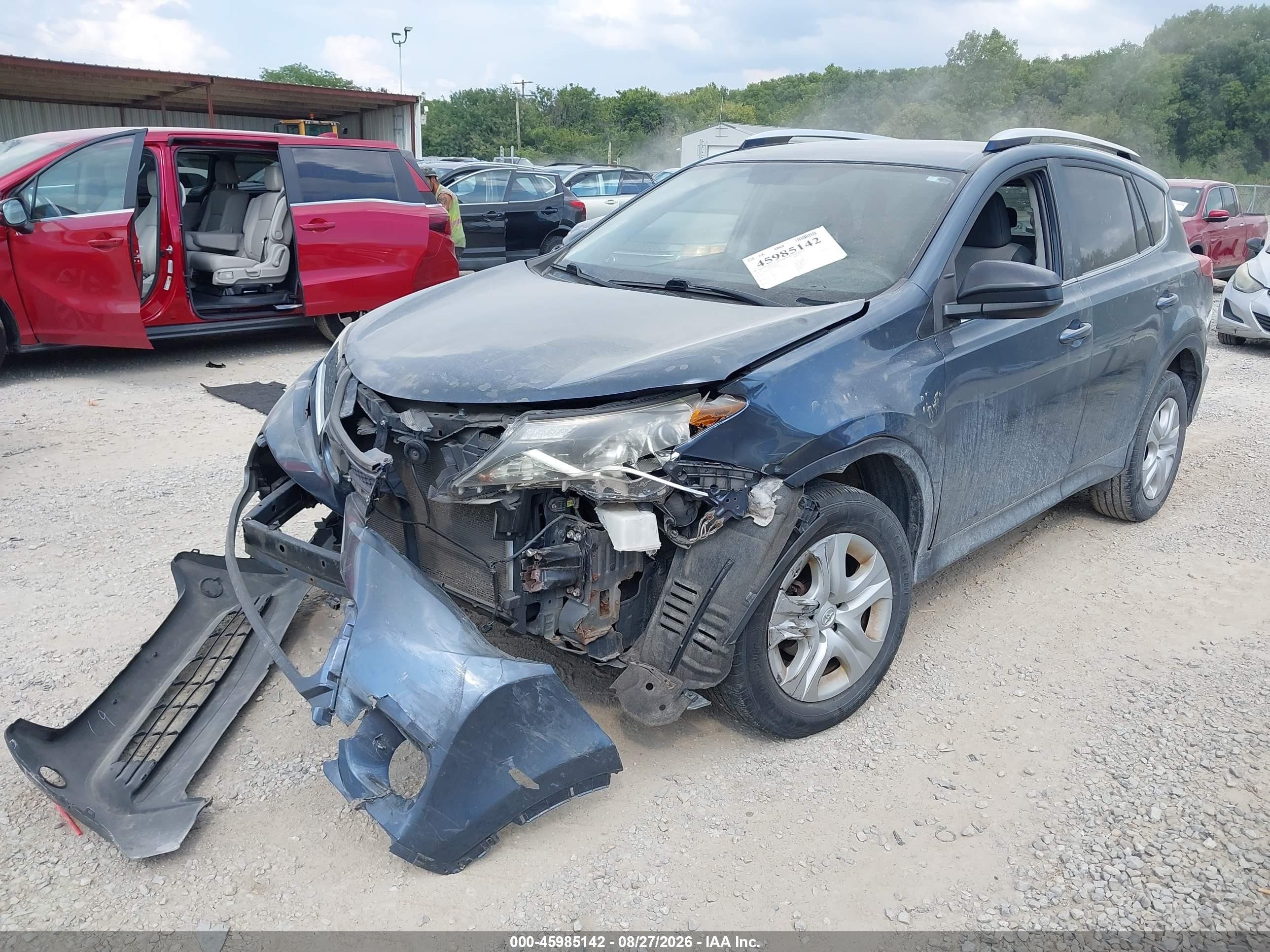 2014 Toyota Rav4 Le Blue vin: JTMBFREV9ED063498