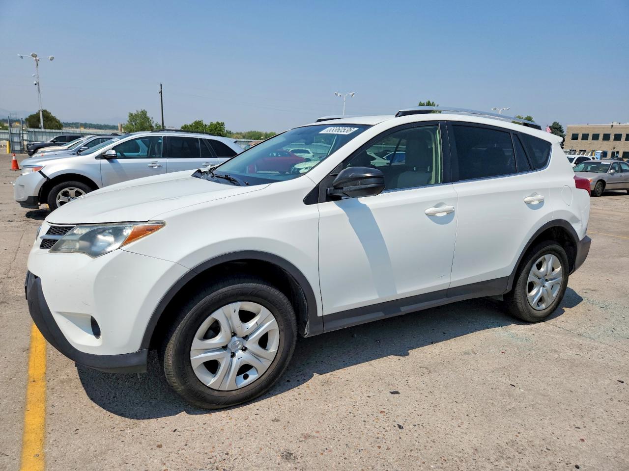 2014 Toyota Rav4 Le Белый vin: JTMBFREV9ED069009