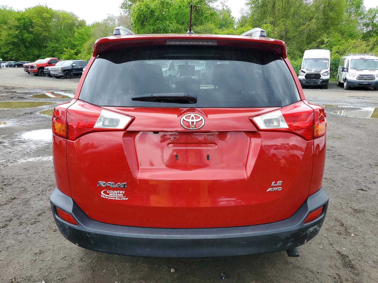 2014 Toyota Rav4 Le Красный vin: JTMBFREV9ED077725