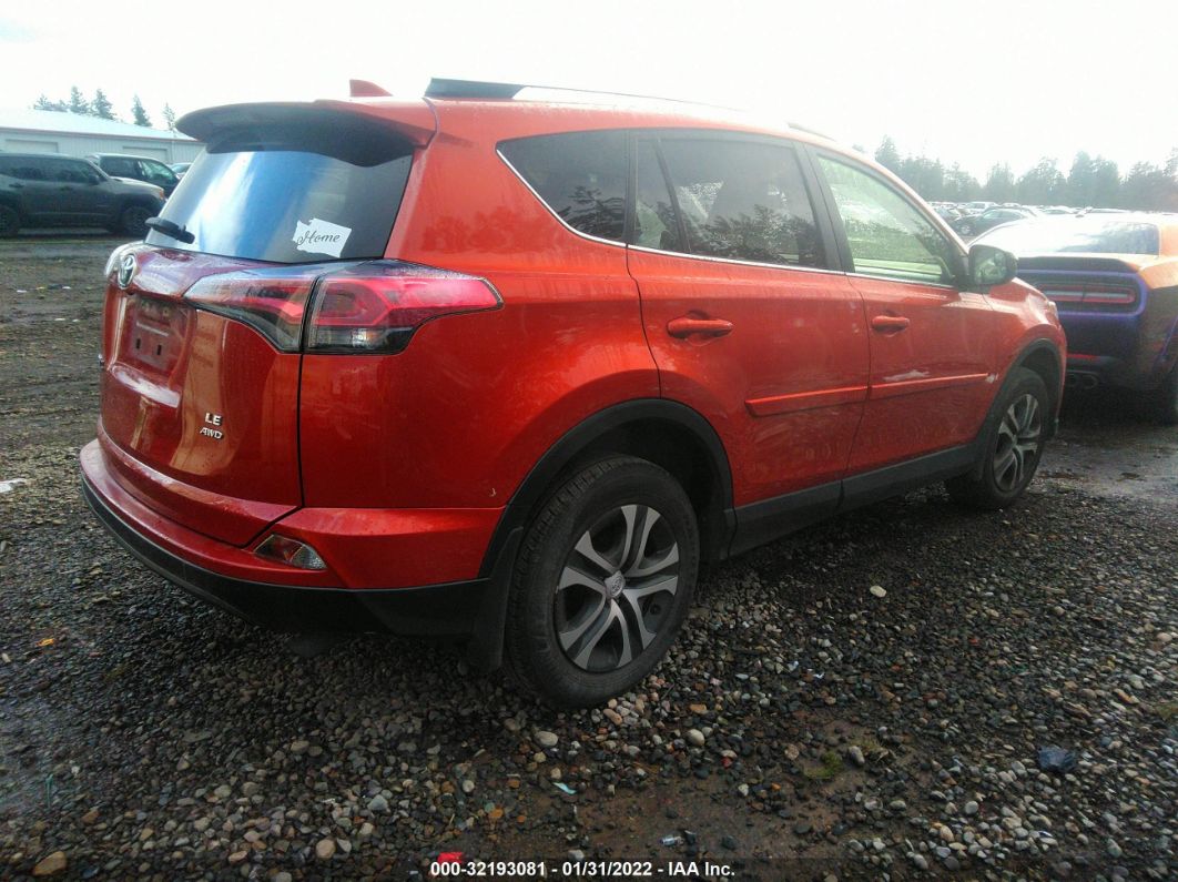 2016 Toyota Rav4 Le Оранжевый vin: JTMBFREV9GJ096585
