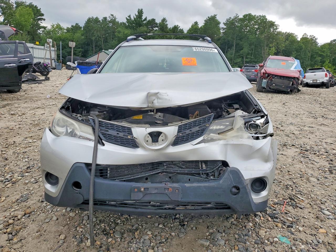 2013 Toyota Rav4 Le Silver vin: JTMBFREVXD5012715