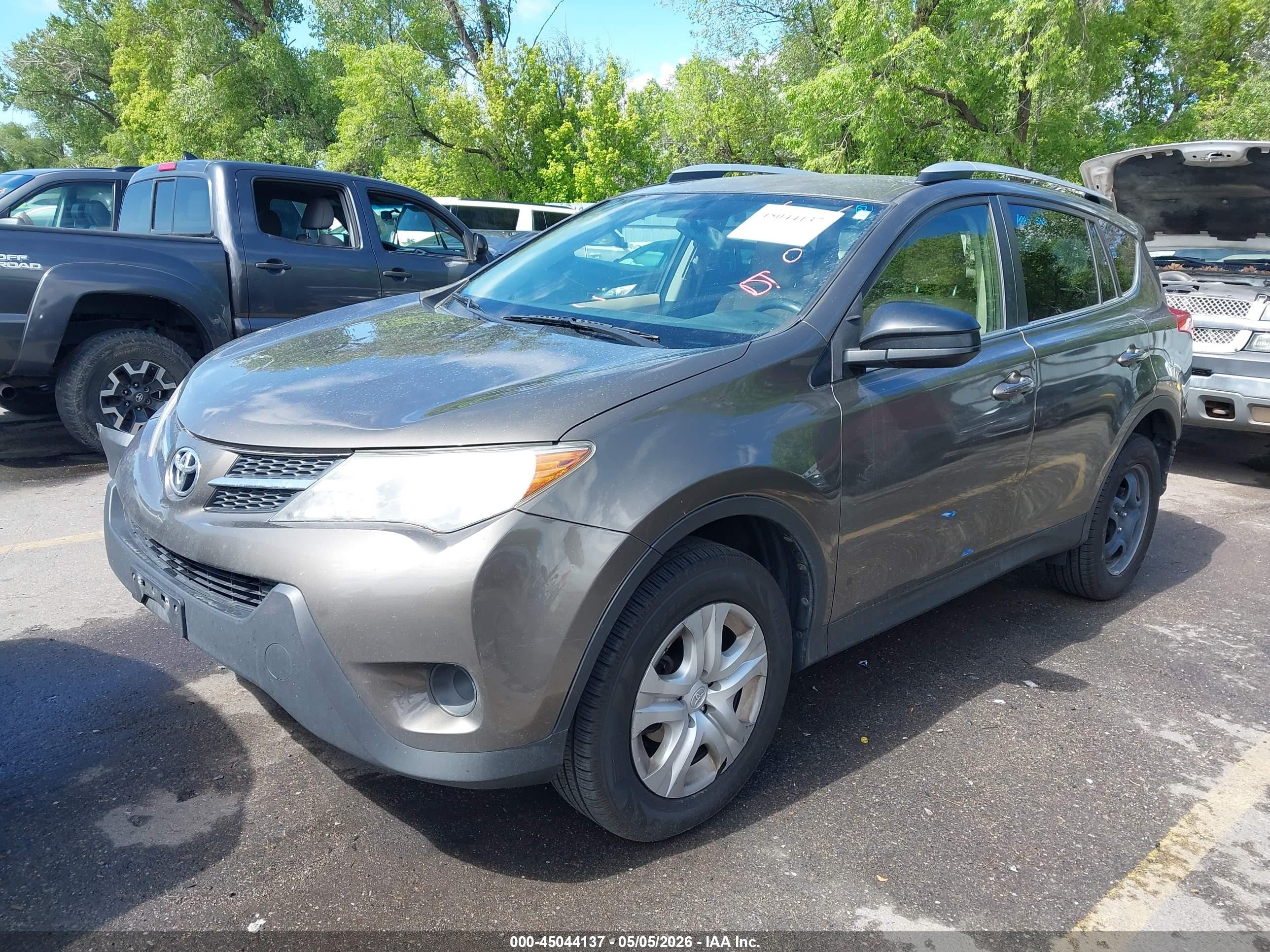 2013 Toyota Rav4 Le Gray vin: JTMBFREVXD5027506