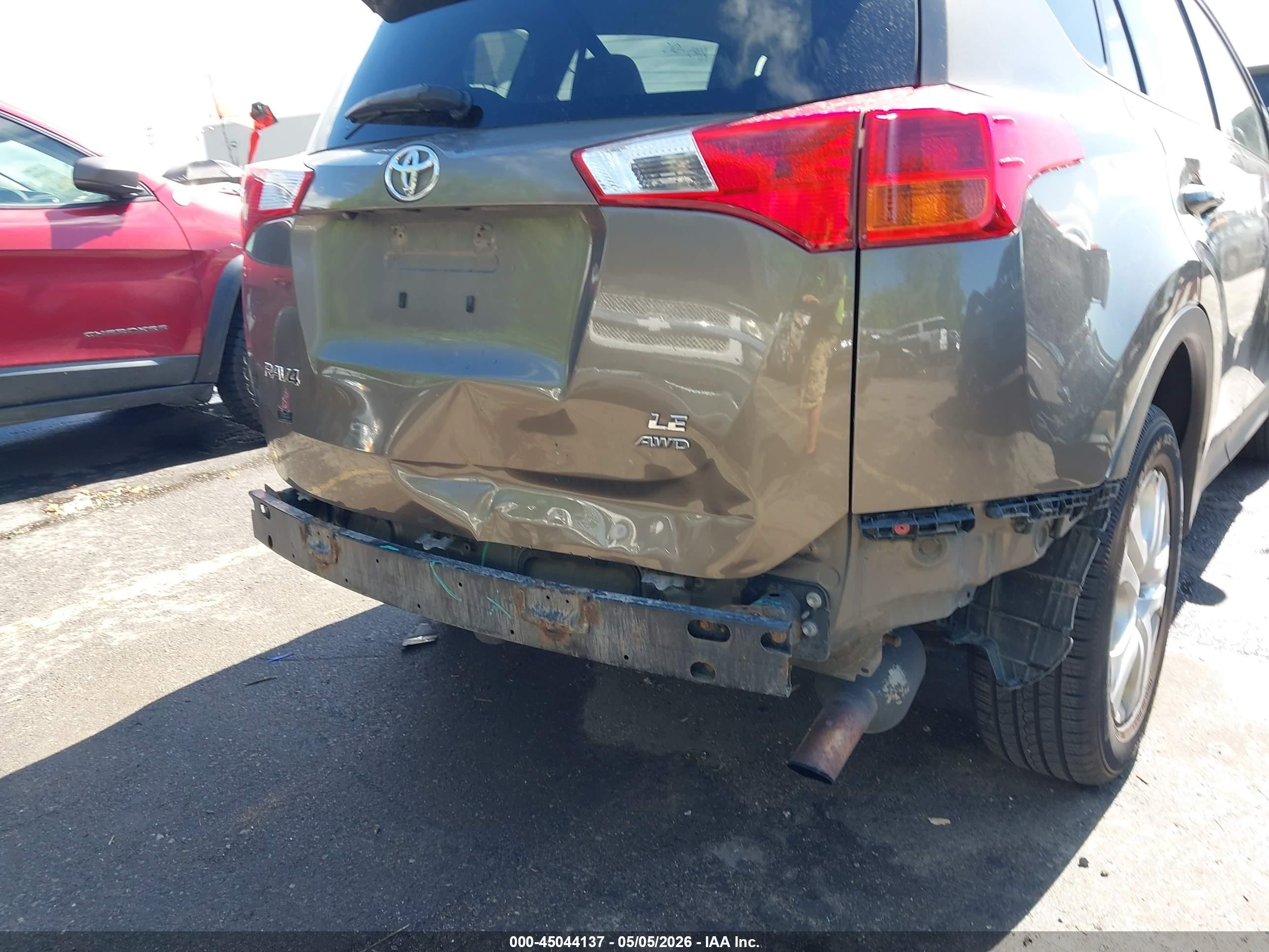 2013 Toyota Rav4 Le Gray vin: JTMBFREVXD5027506