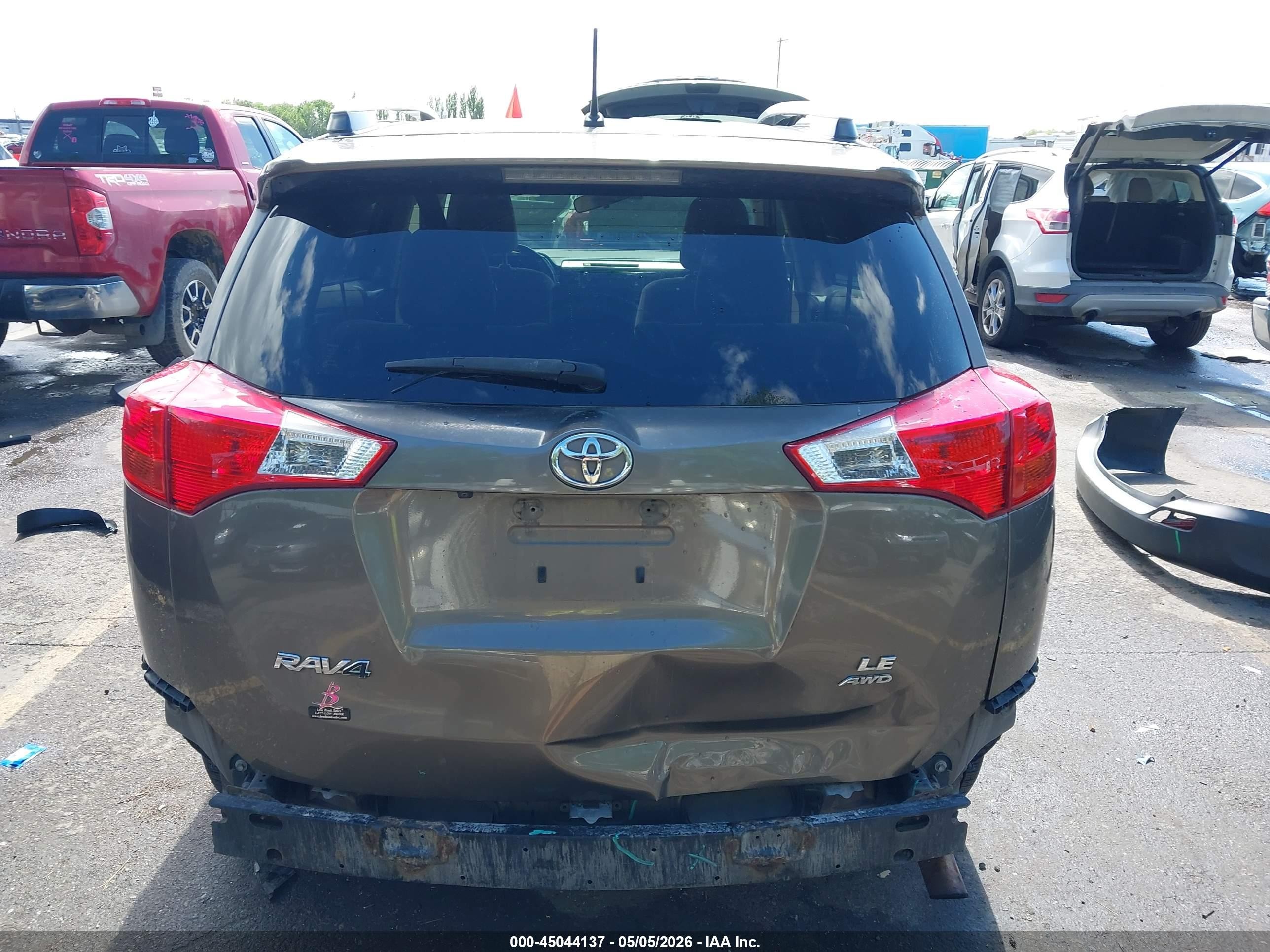 2013 Toyota Rav4 Le Gray vin: JTMBFREVXD5027506