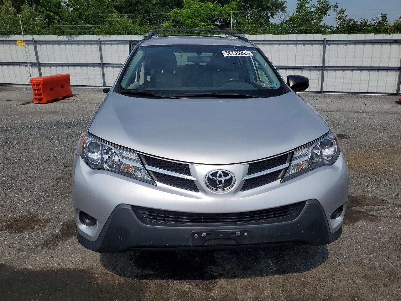 2013 Toyota Rav4 Le Silver vin: JTMBFREVXDD003082