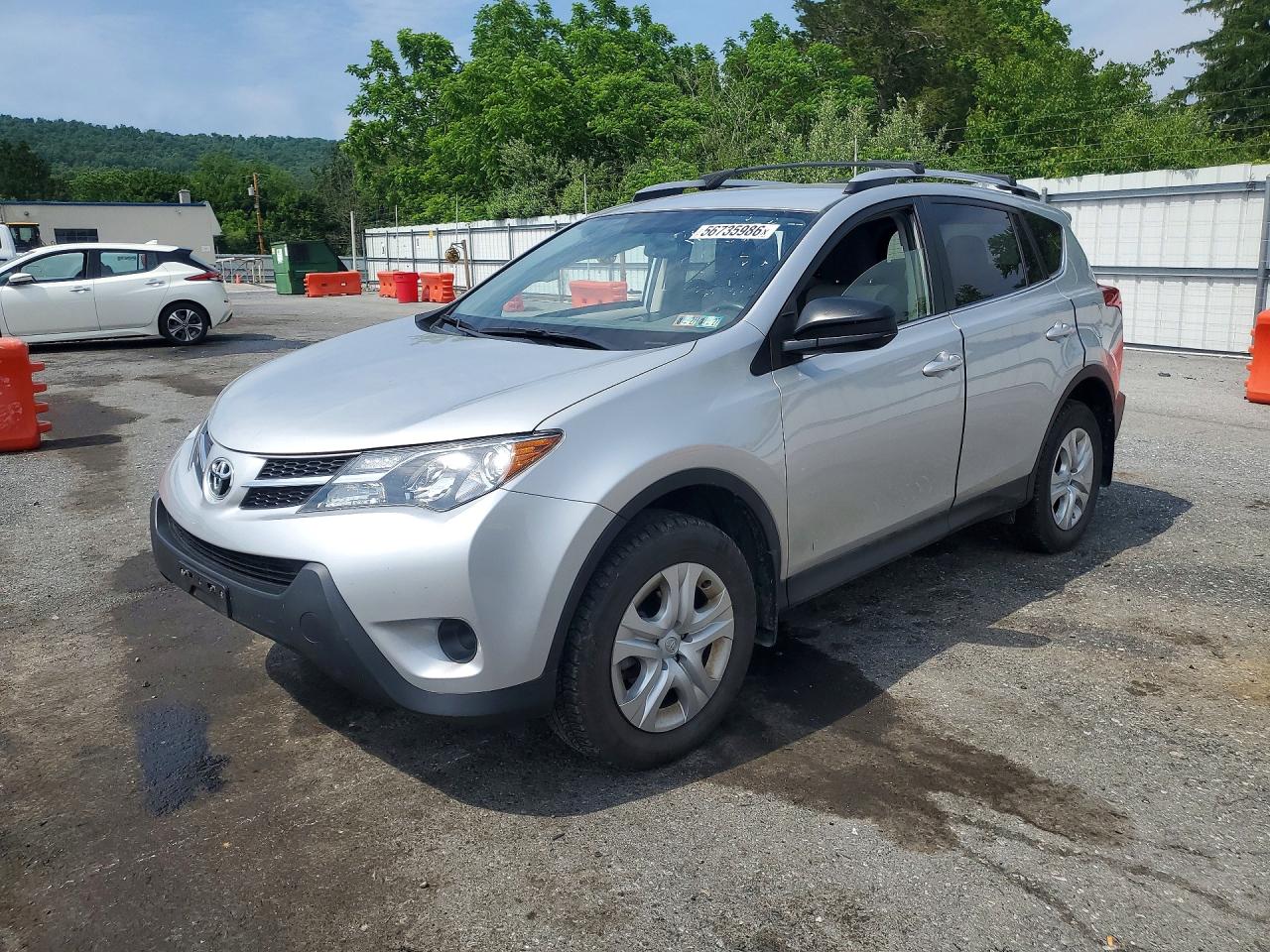2013 Toyota Rav4 Le Silver vin: JTMBFREVXDD003082