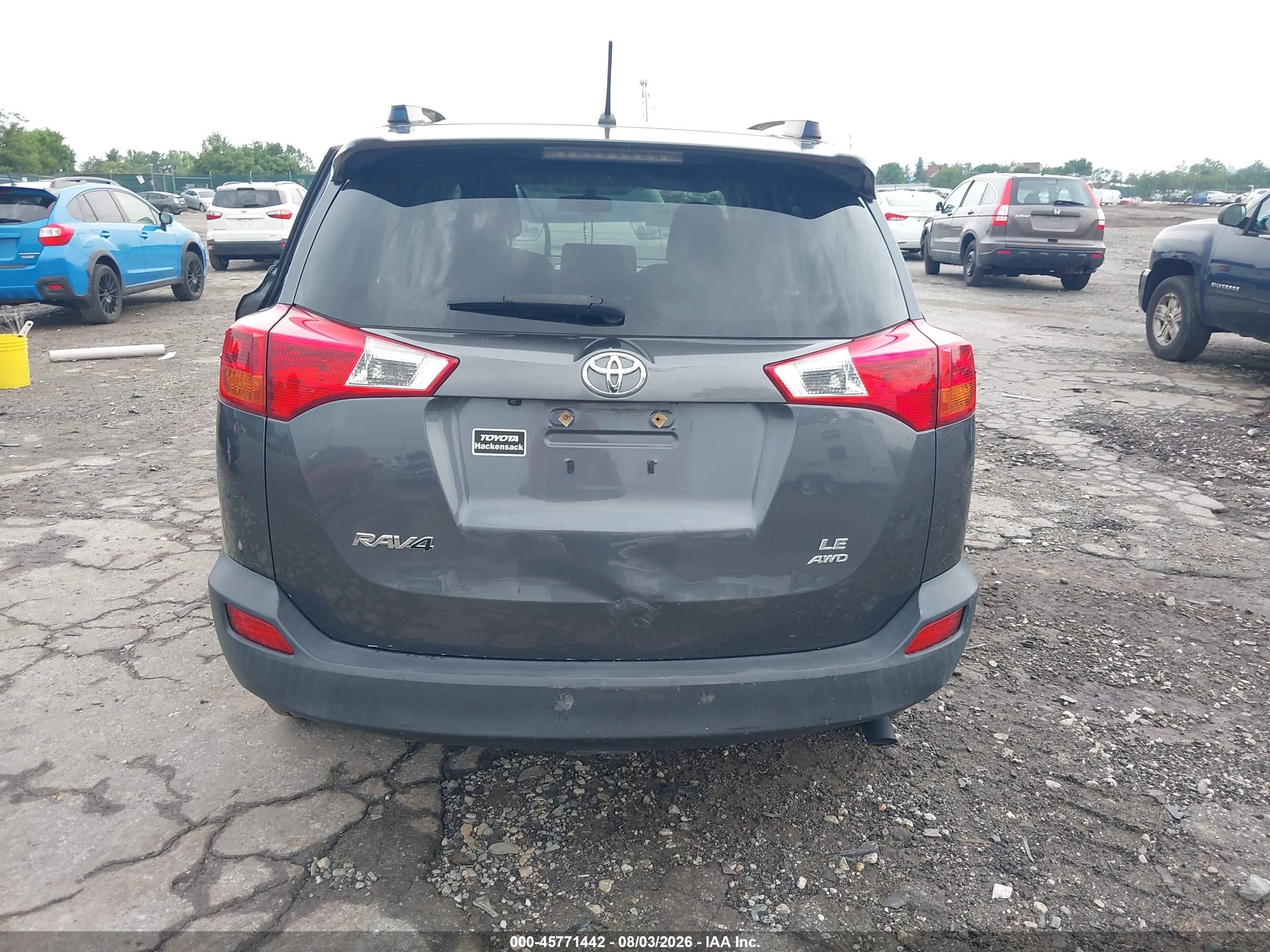 2015 Toyota Rav4 Le Gray vin: JTMBFREVXFD151509