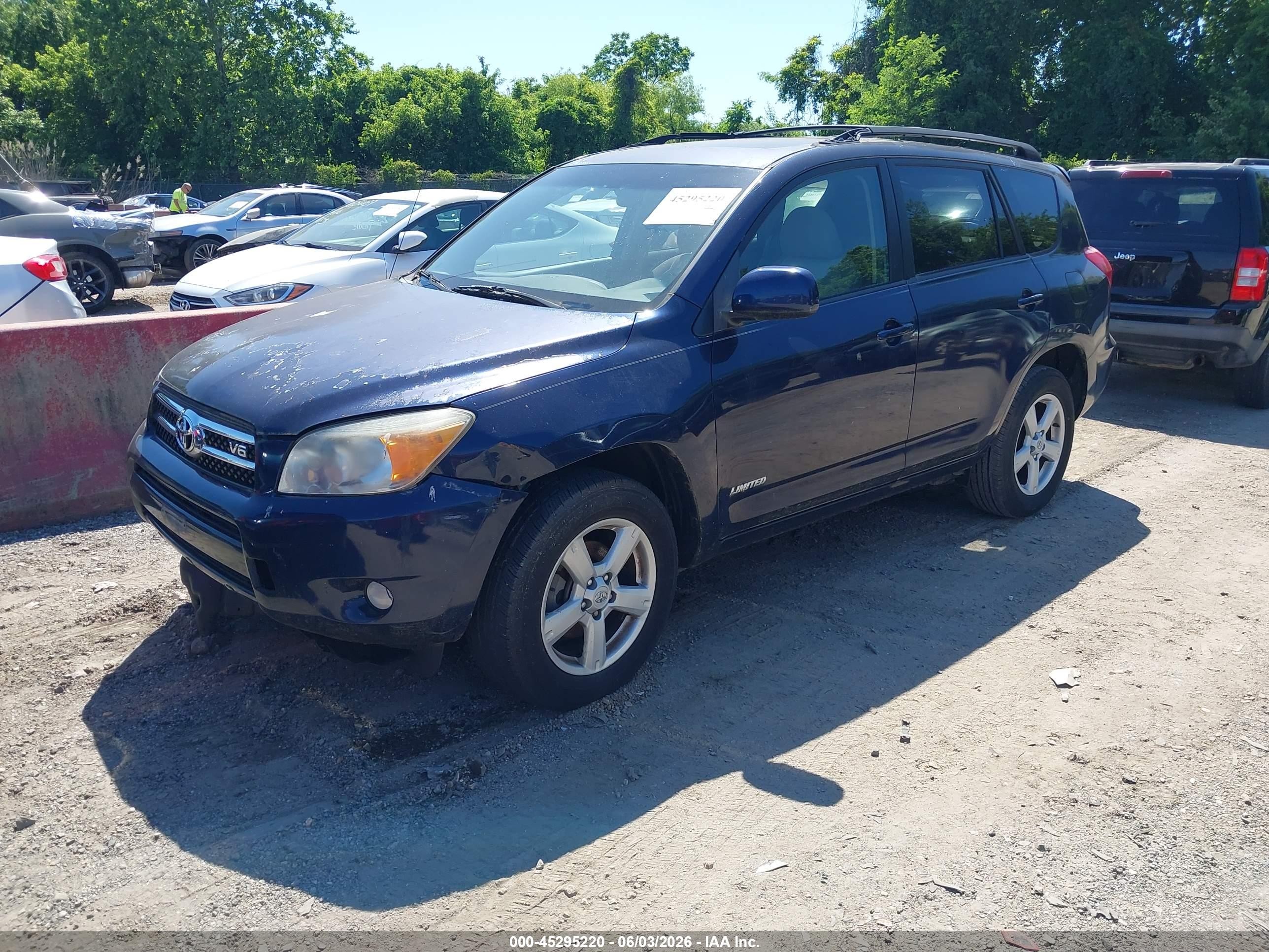 2006 Toyota Rav4 Limited V6 Dark Blue vin: JTMBK31V065011445