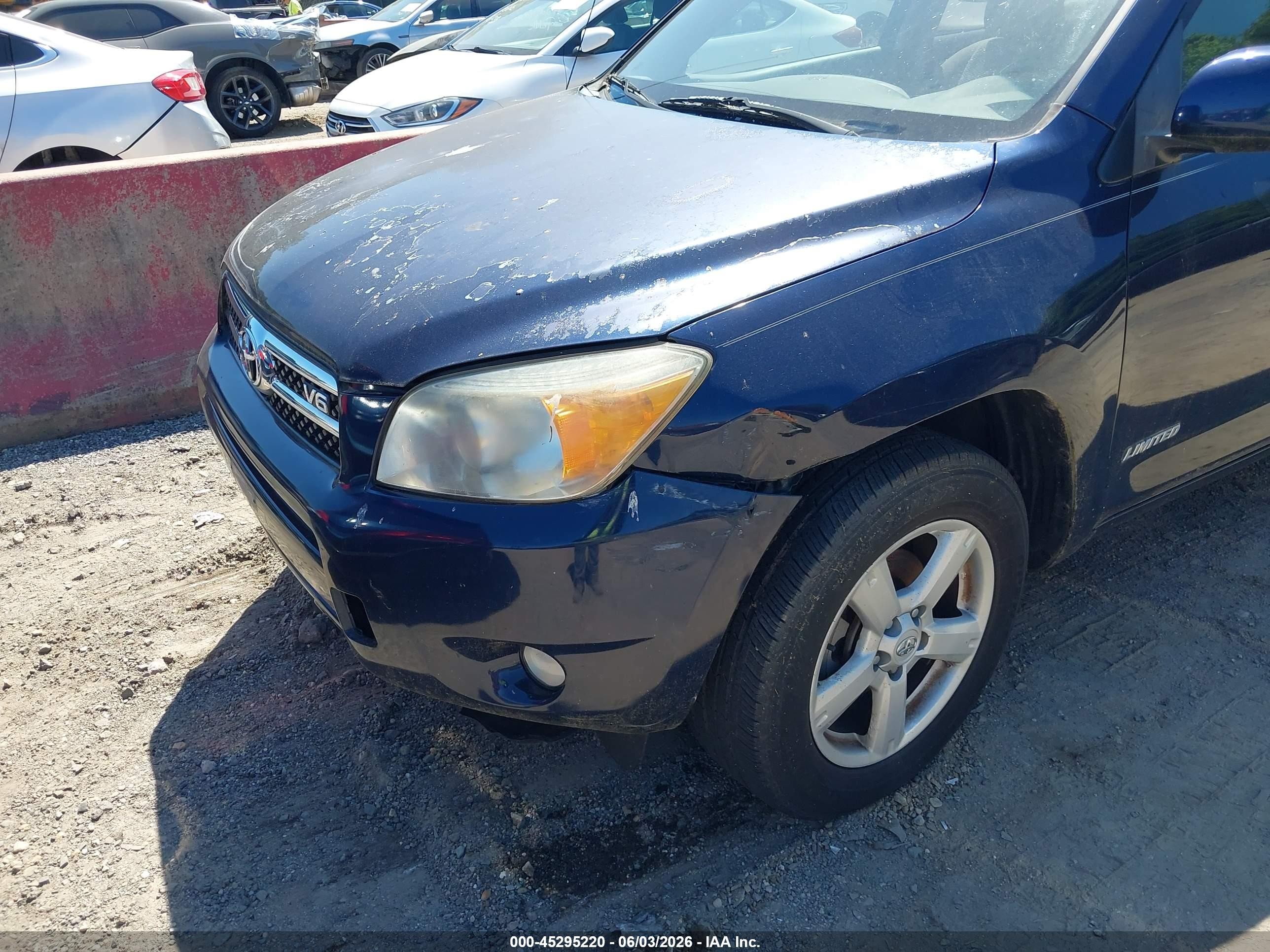 2006 Toyota Rav4 Limited V6 Dark Blue vin: JTMBK31V065011445