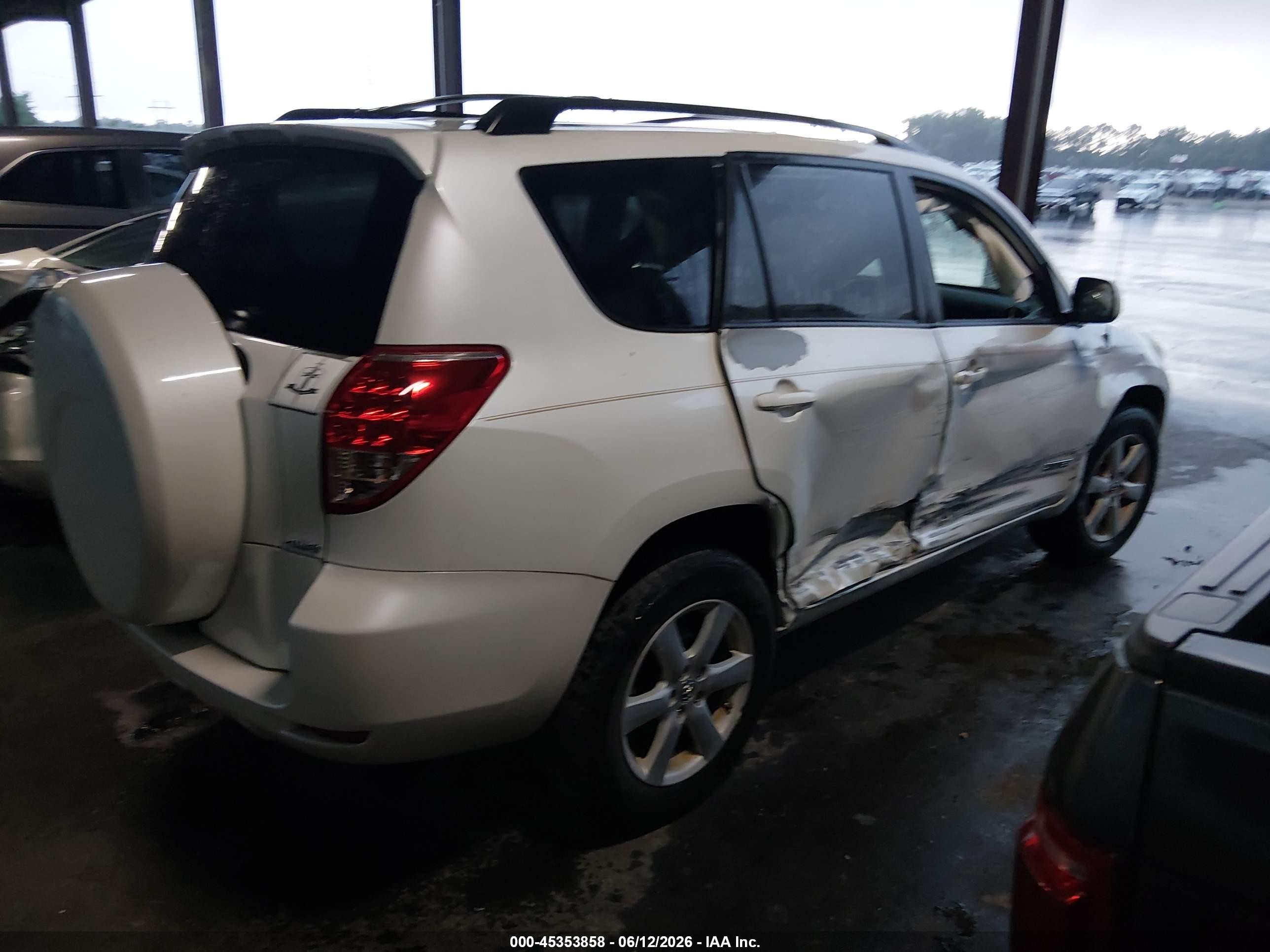 2007 Toyota Rav4 Limited White vin: JTMBK31V075015027