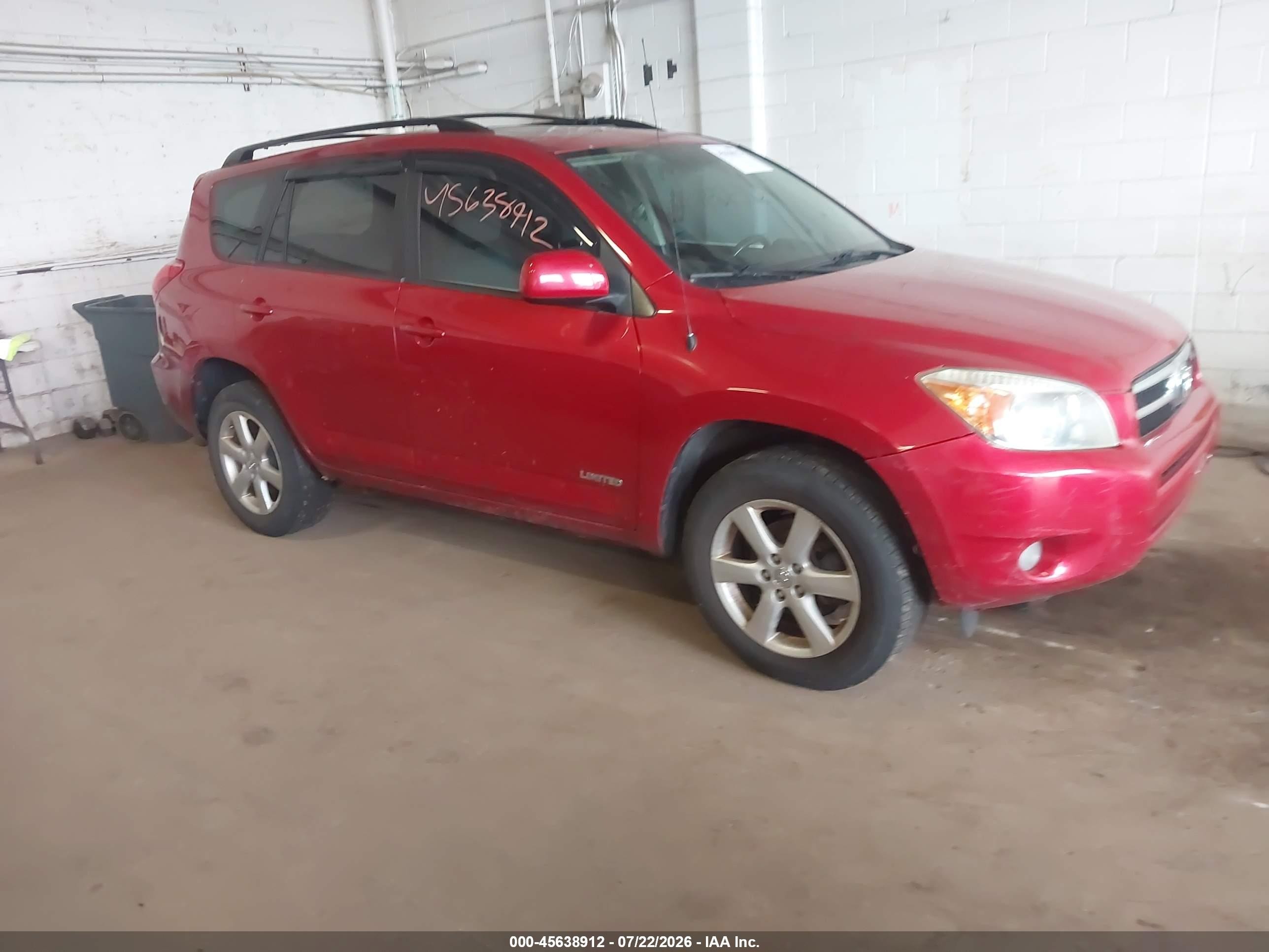 2007 Toyota Rav4 Limited Red vin: JTMBK31V076016558