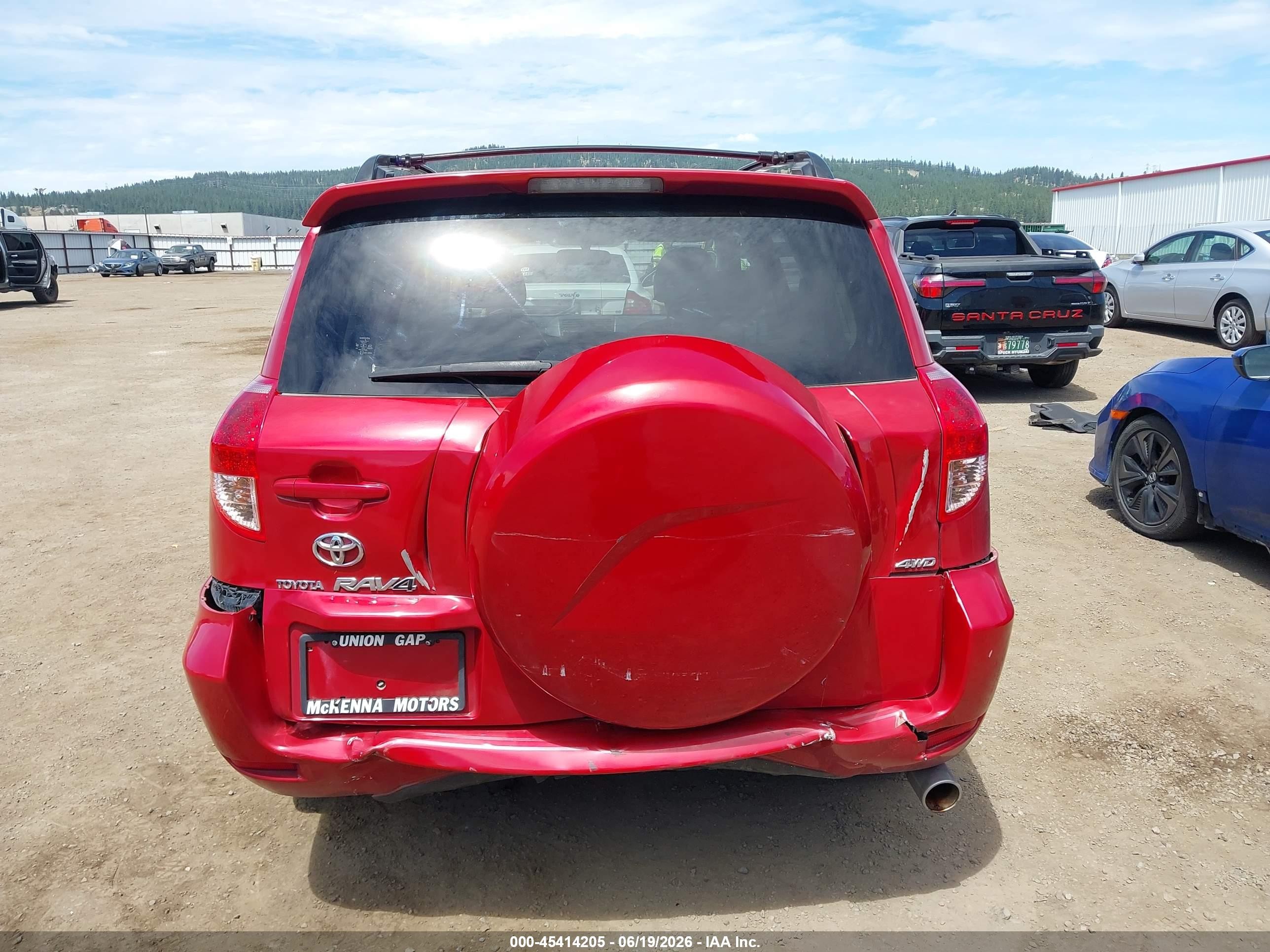 2008 Toyota Rav4 Limited V6 Red vin: JTMBK31V085051804