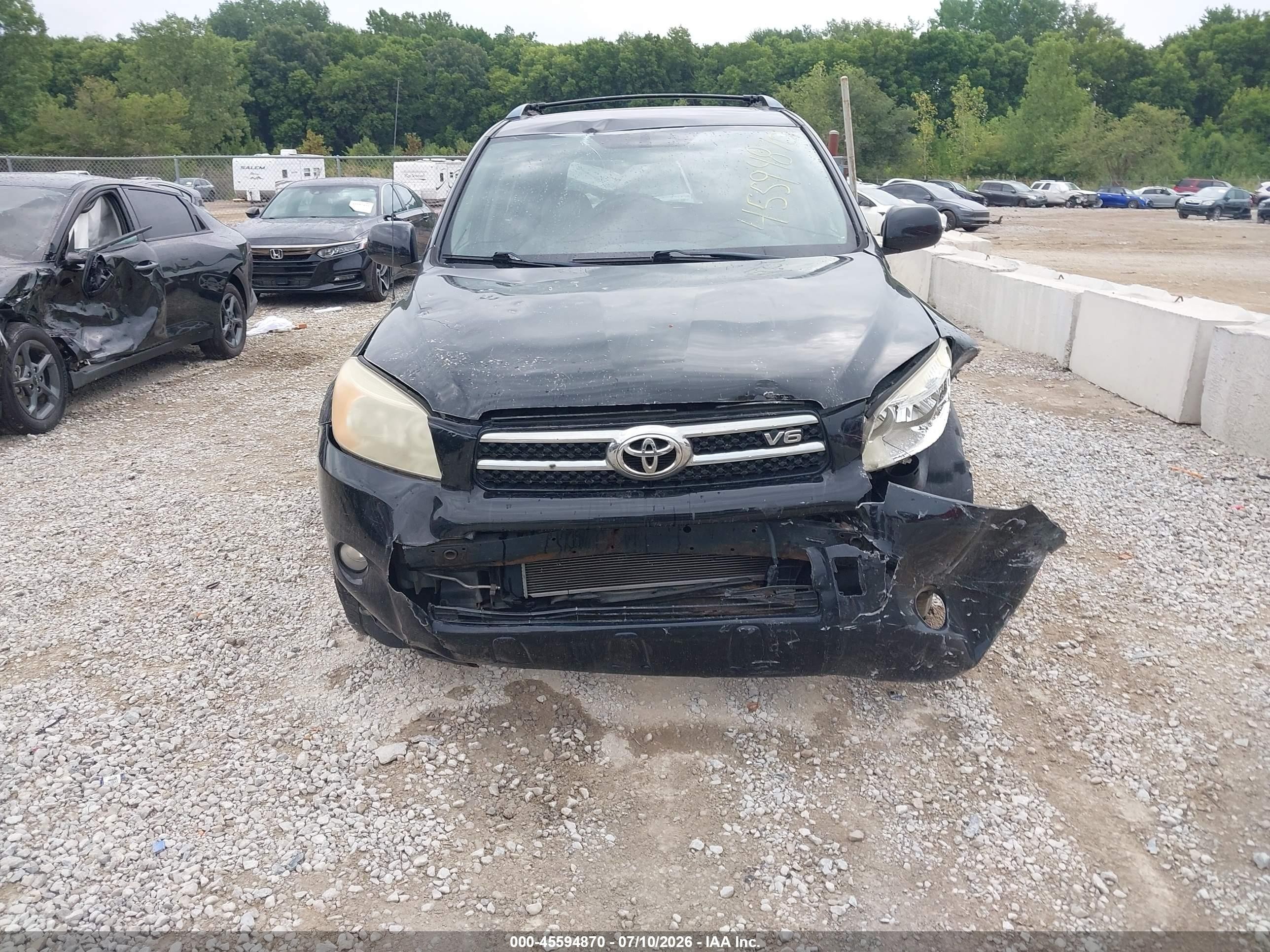 2008 Toyota Rav4 Ltd Black vin: JTMBK31V085068182