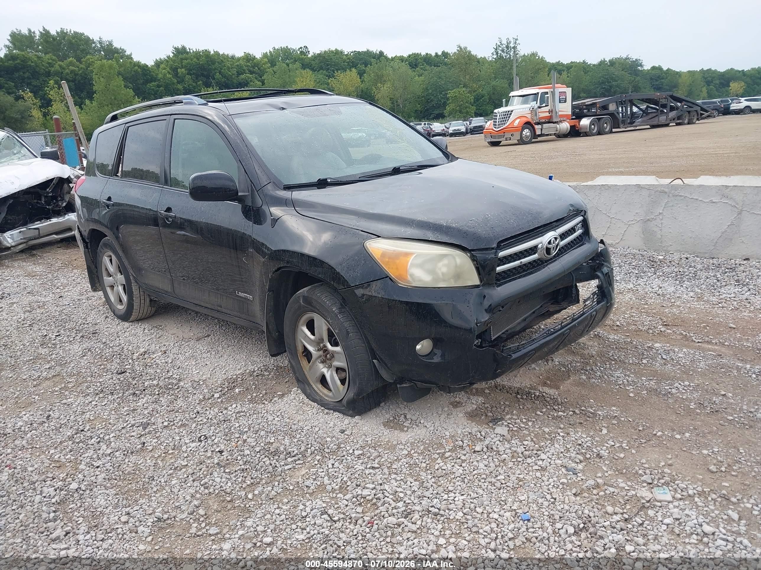 2008 Toyota Rav4 Ltd Black vin: JTMBK31V085068182