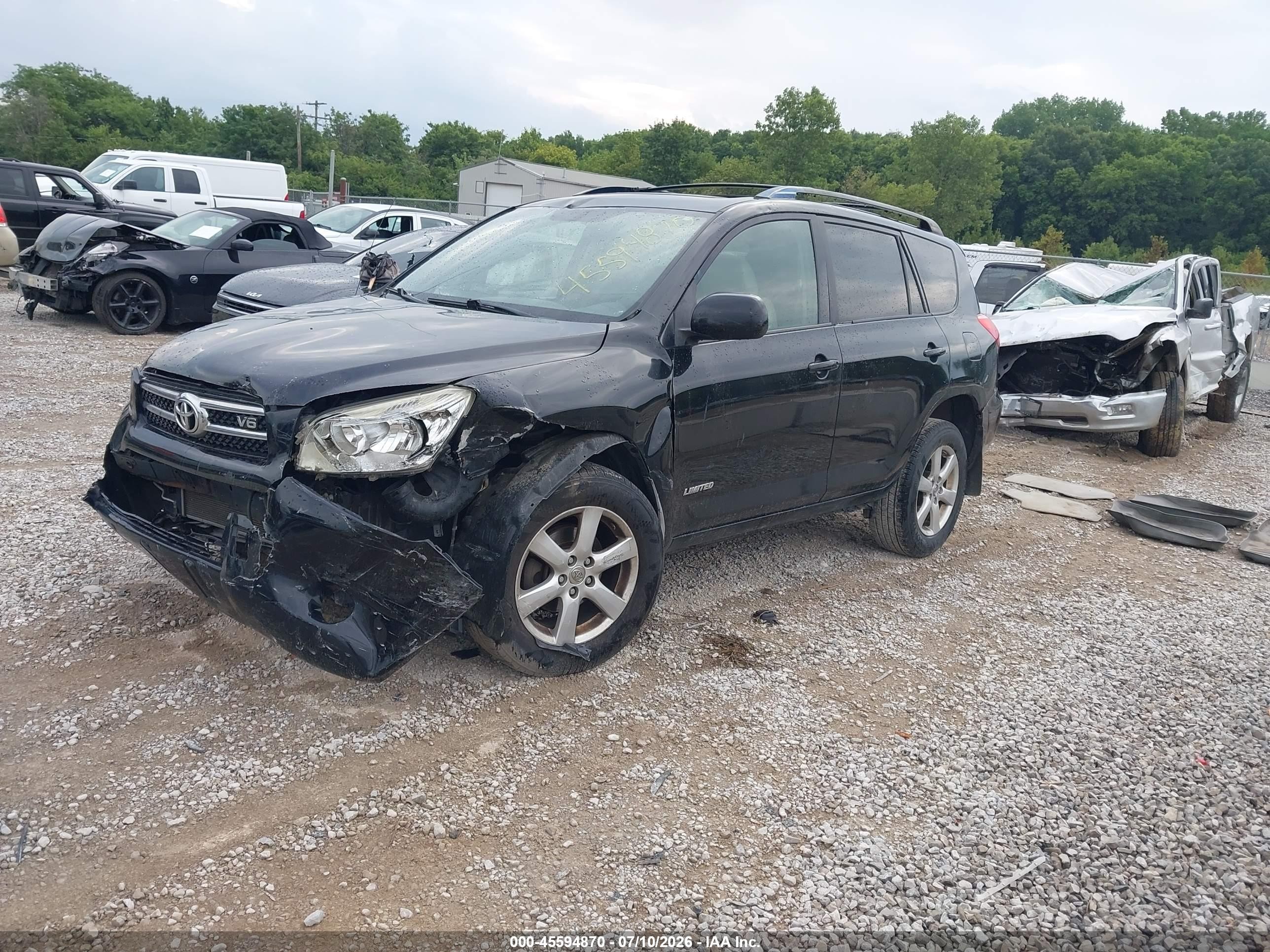 2008 Toyota Rav4 Ltd Black vin: JTMBK31V085068182