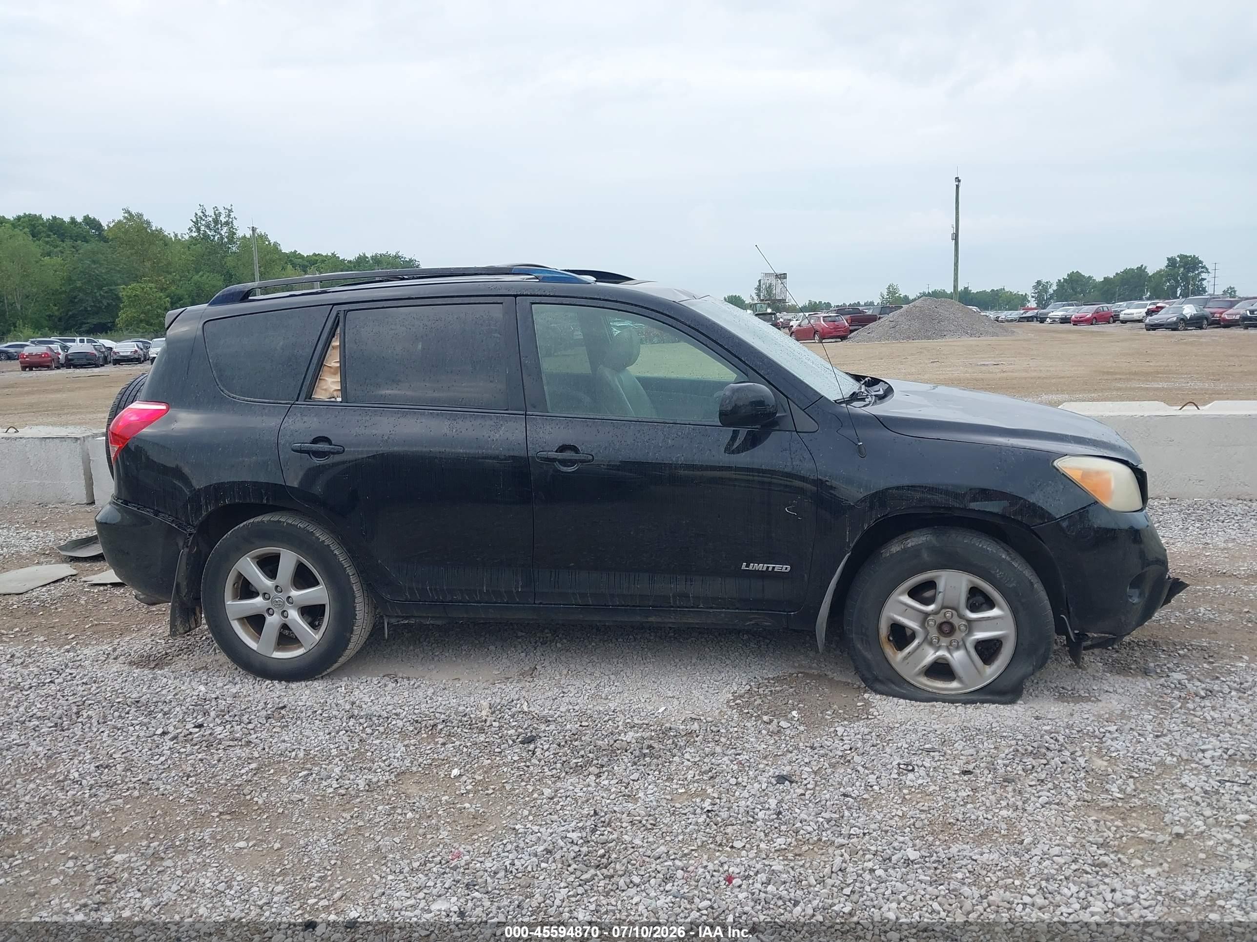 2008 Toyota Rav4 Ltd Black vin: JTMBK31V085068182