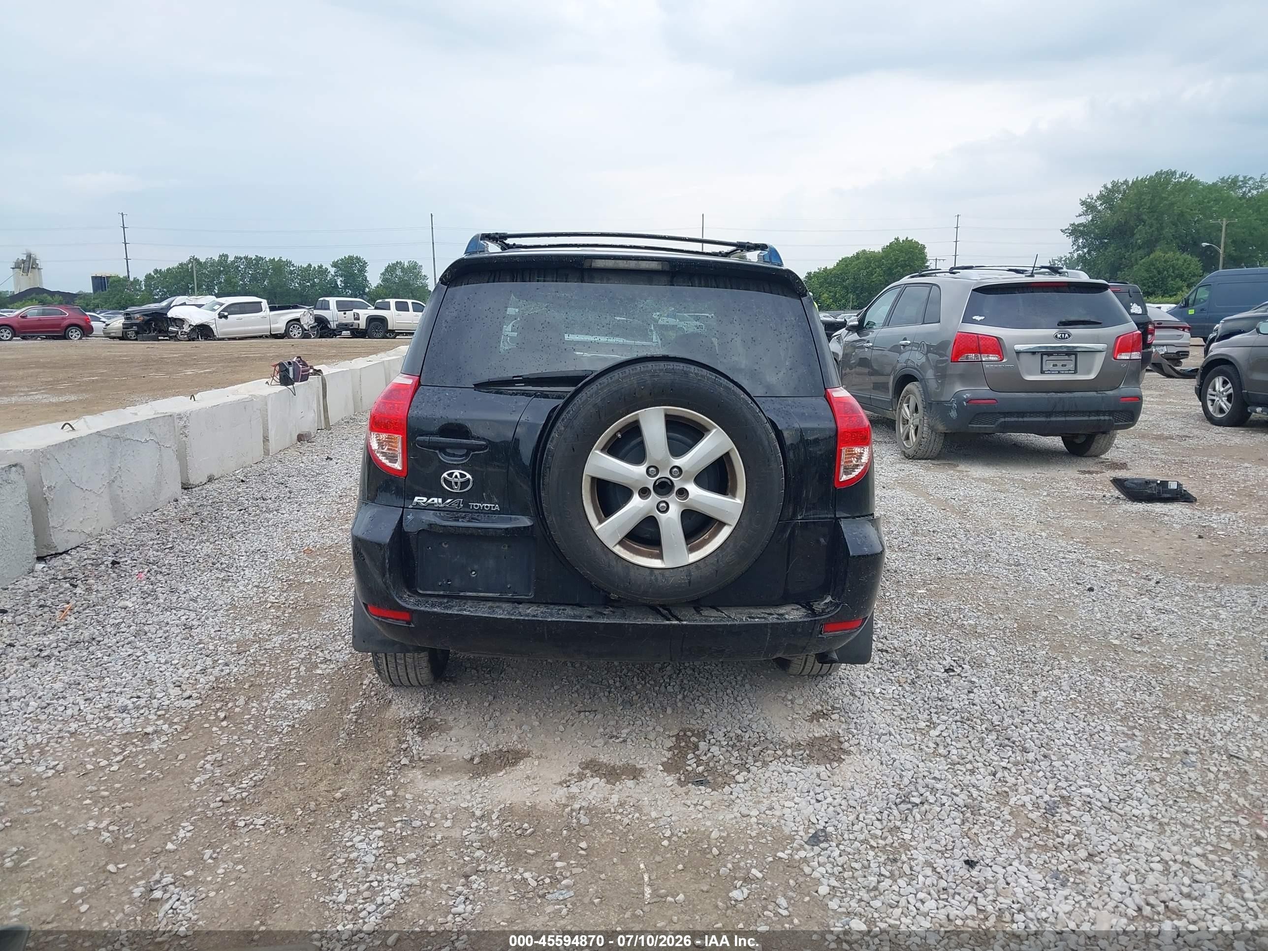 2008 Toyota Rav4 Ltd Black vin: JTMBK31V085068182