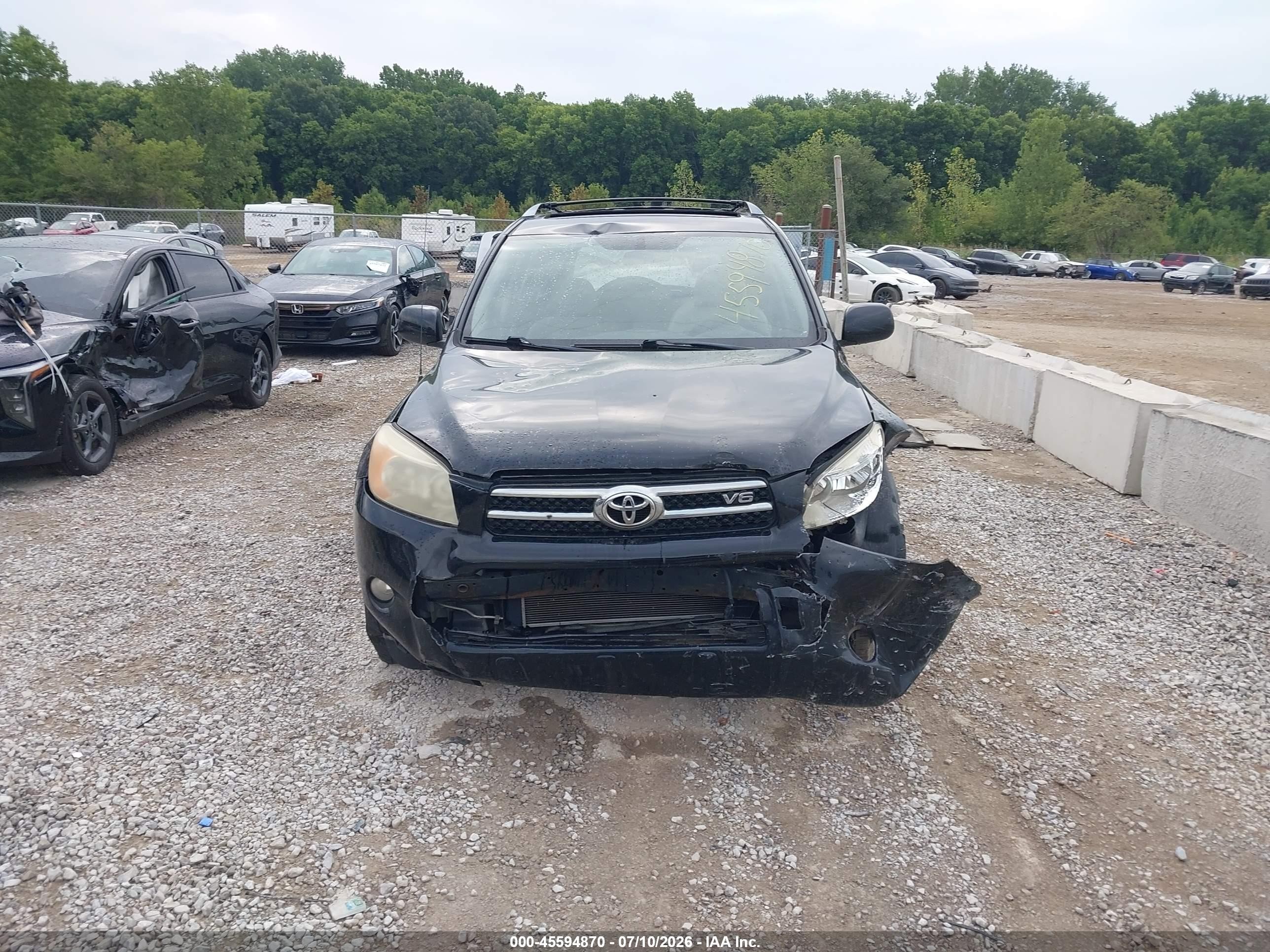 2008 Toyota Rav4 Ltd Black vin: JTMBK31V085068182