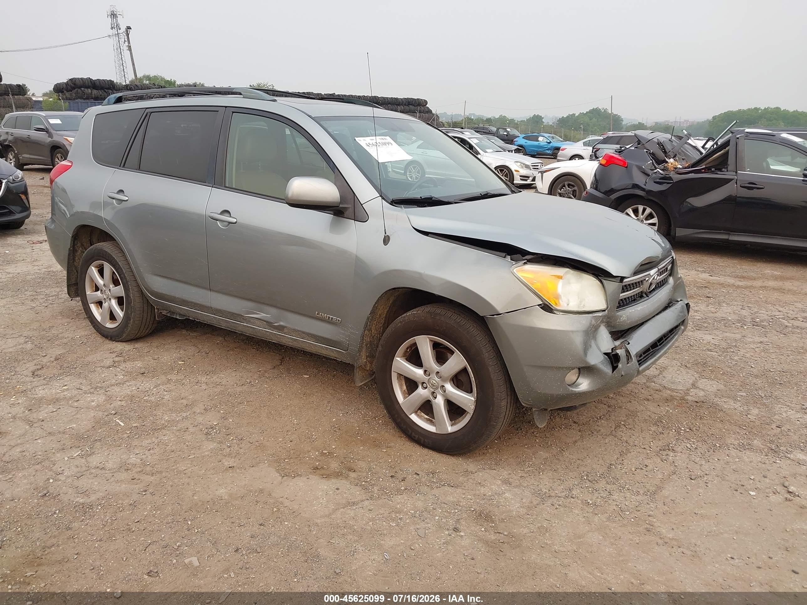 2008 Toyota Rav4 Ltd Teal vin: JTMBK31V086028582
