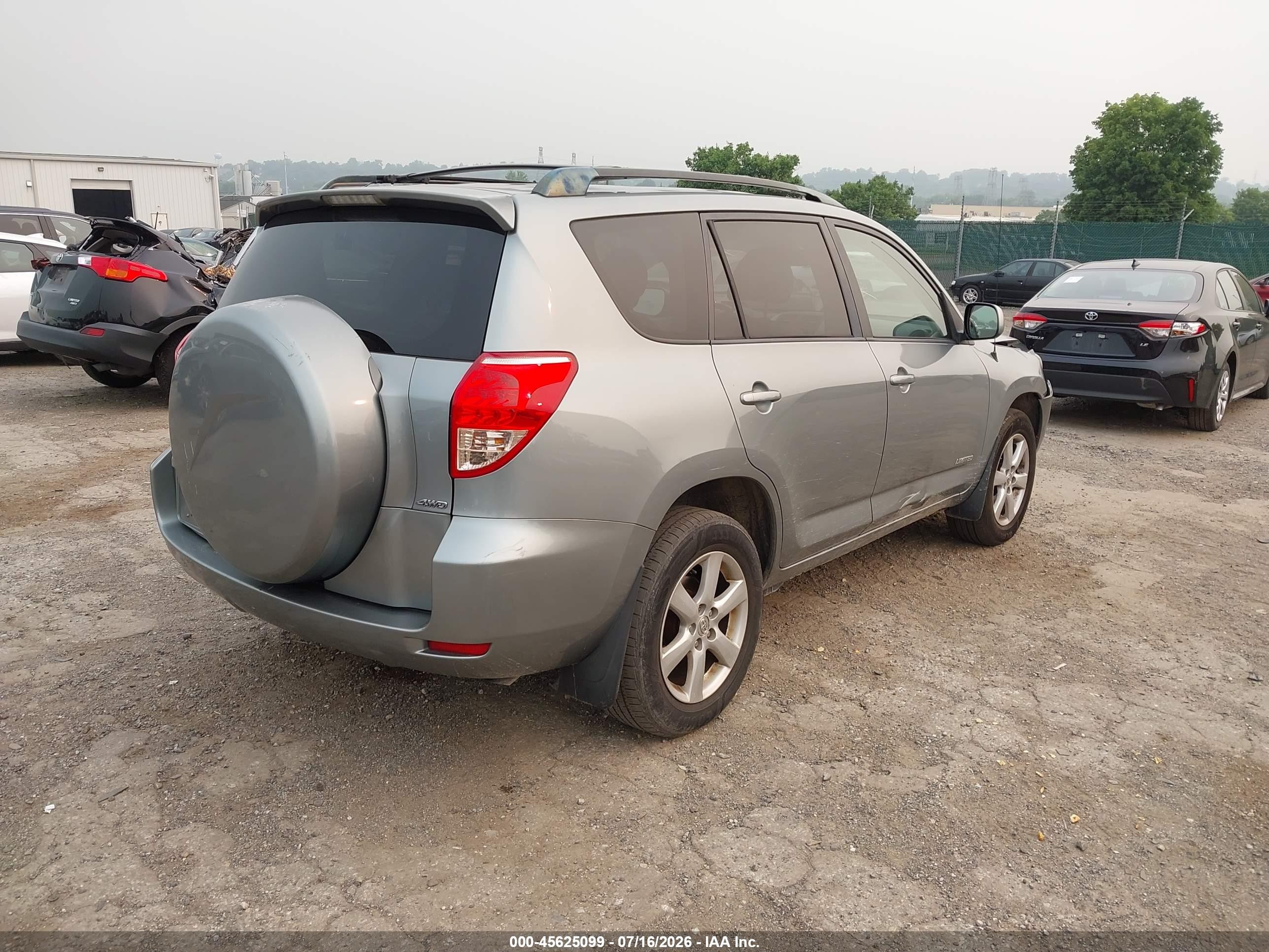 2008 Toyota Rav4 Ltd Teal vin: JTMBK31V086028582