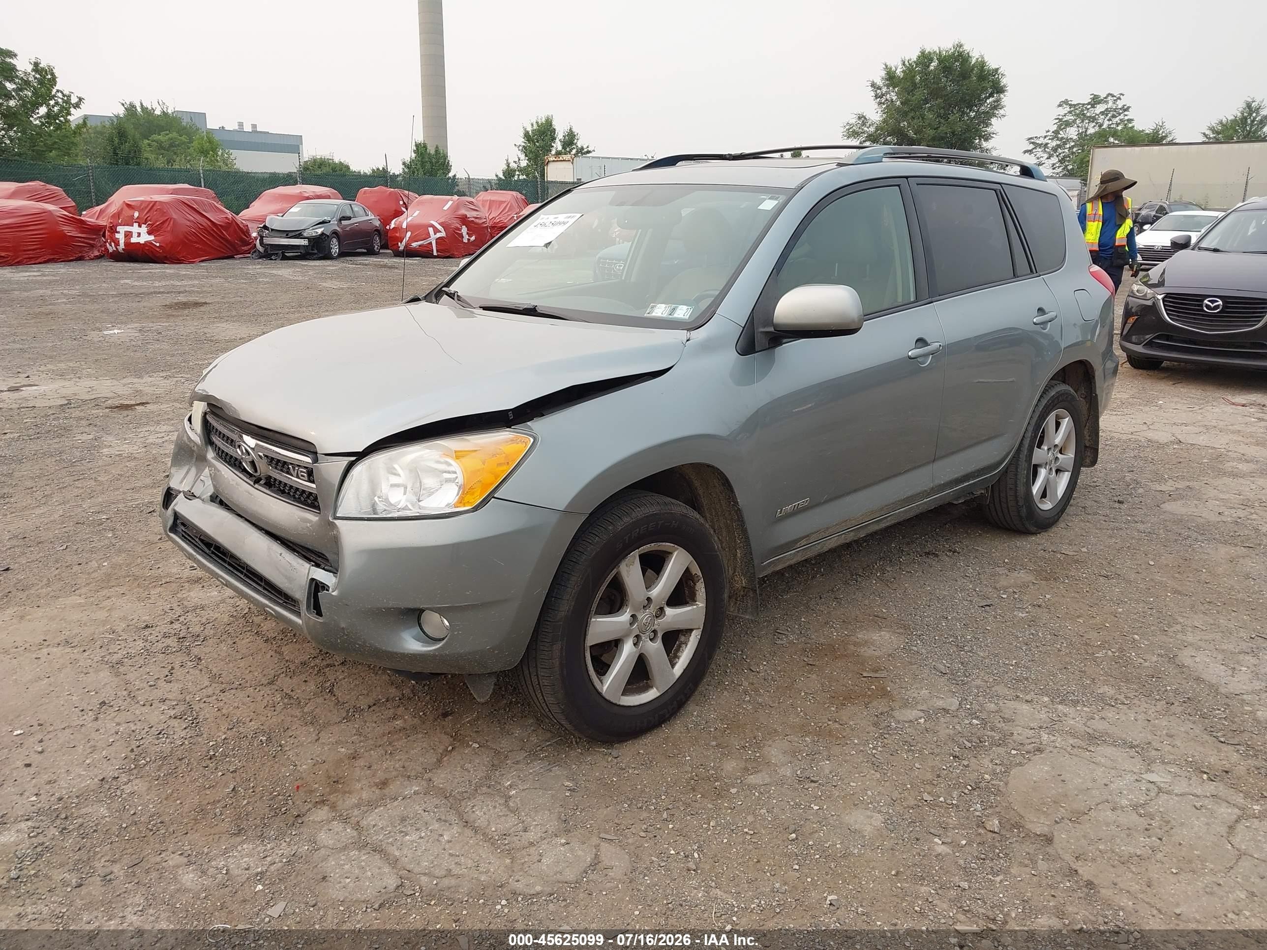 2008 Toyota Rav4 Ltd Teal vin: JTMBK31V086028582