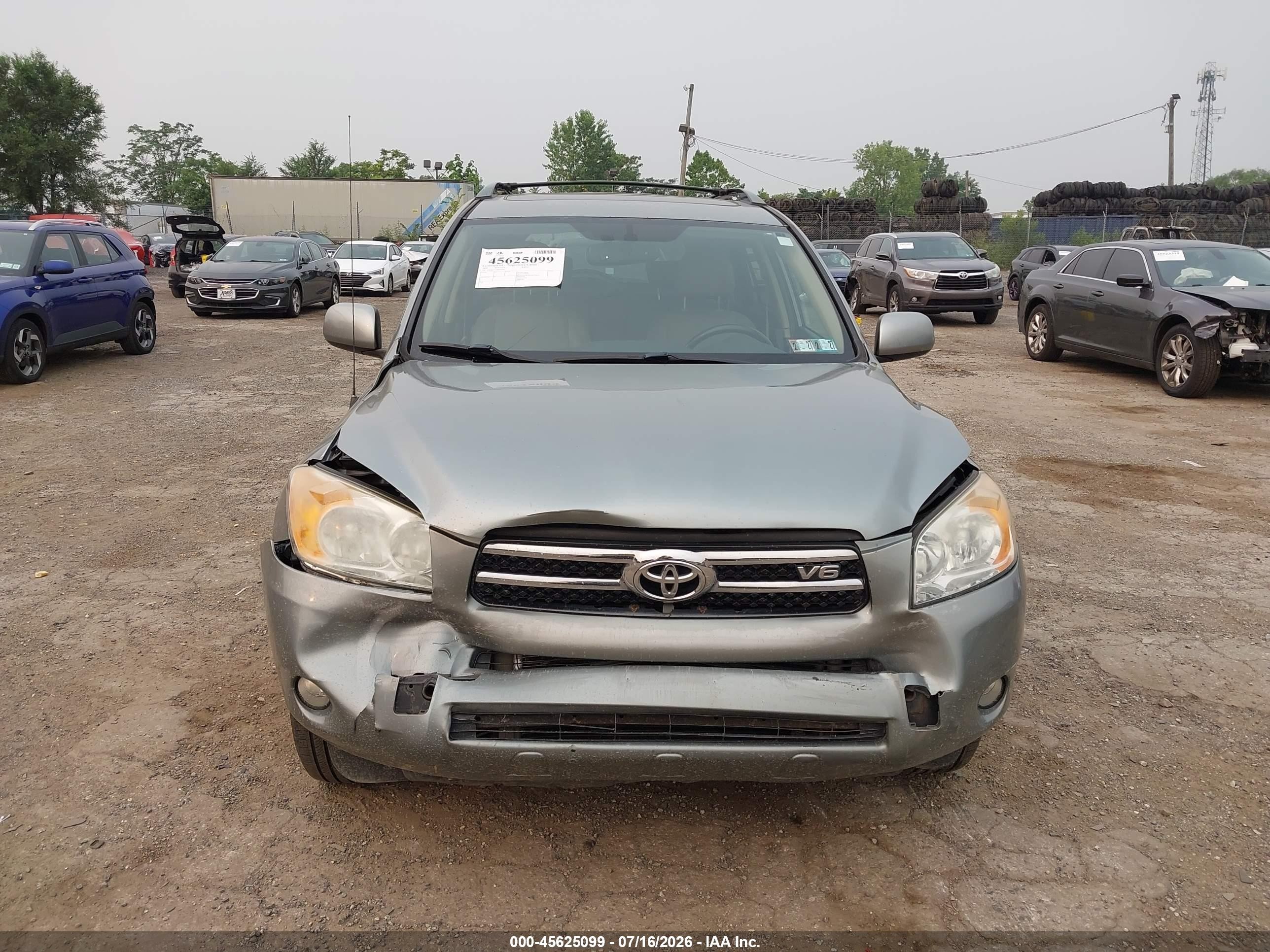 2008 Toyota Rav4 Ltd Teal vin: JTMBK31V086028582