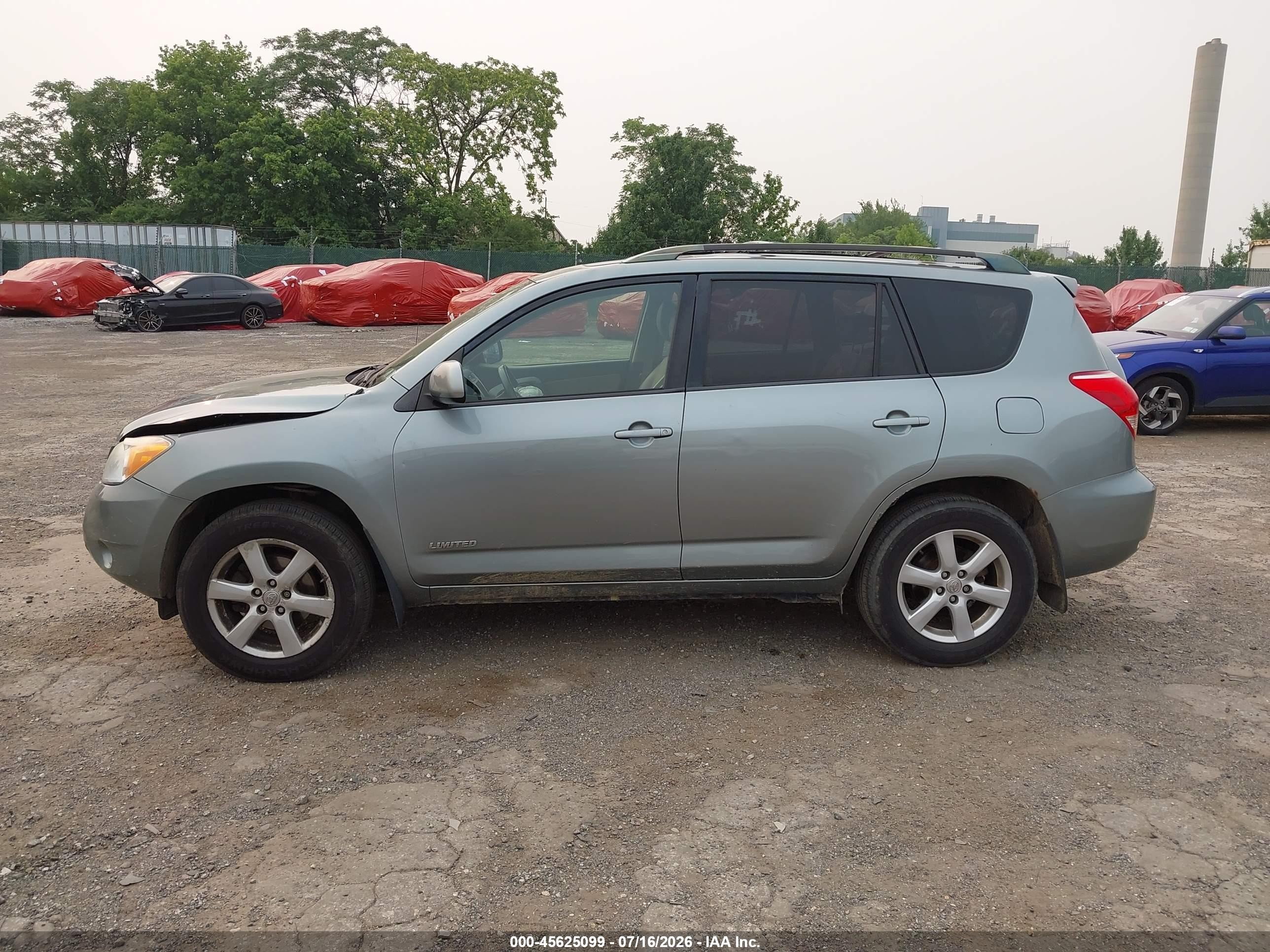 2008 Toyota Rav4 Ltd Teal vin: JTMBK31V086028582