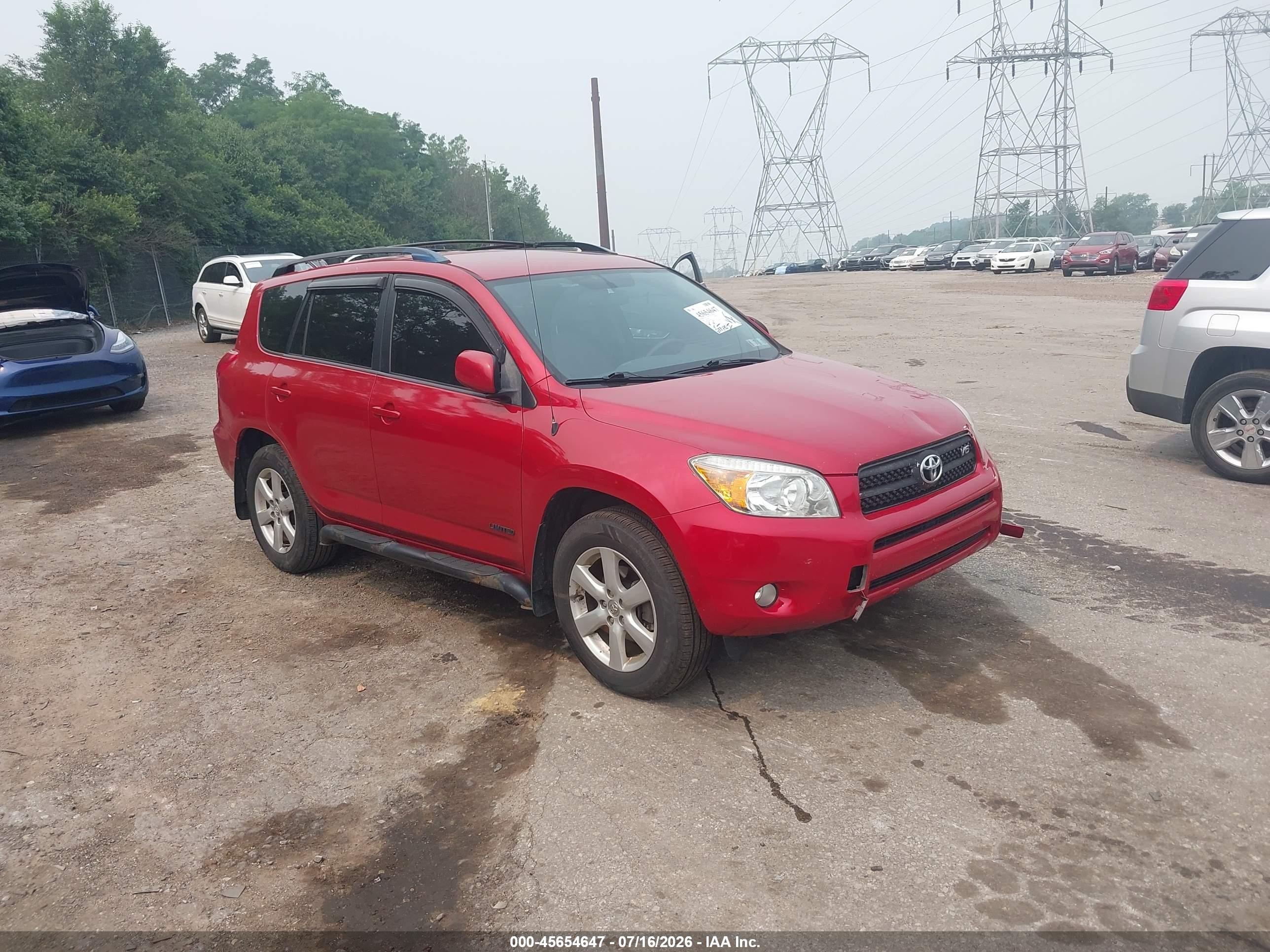 2008 Toyota Rav4 Ltd Красный vin: JTMBK31V086032566