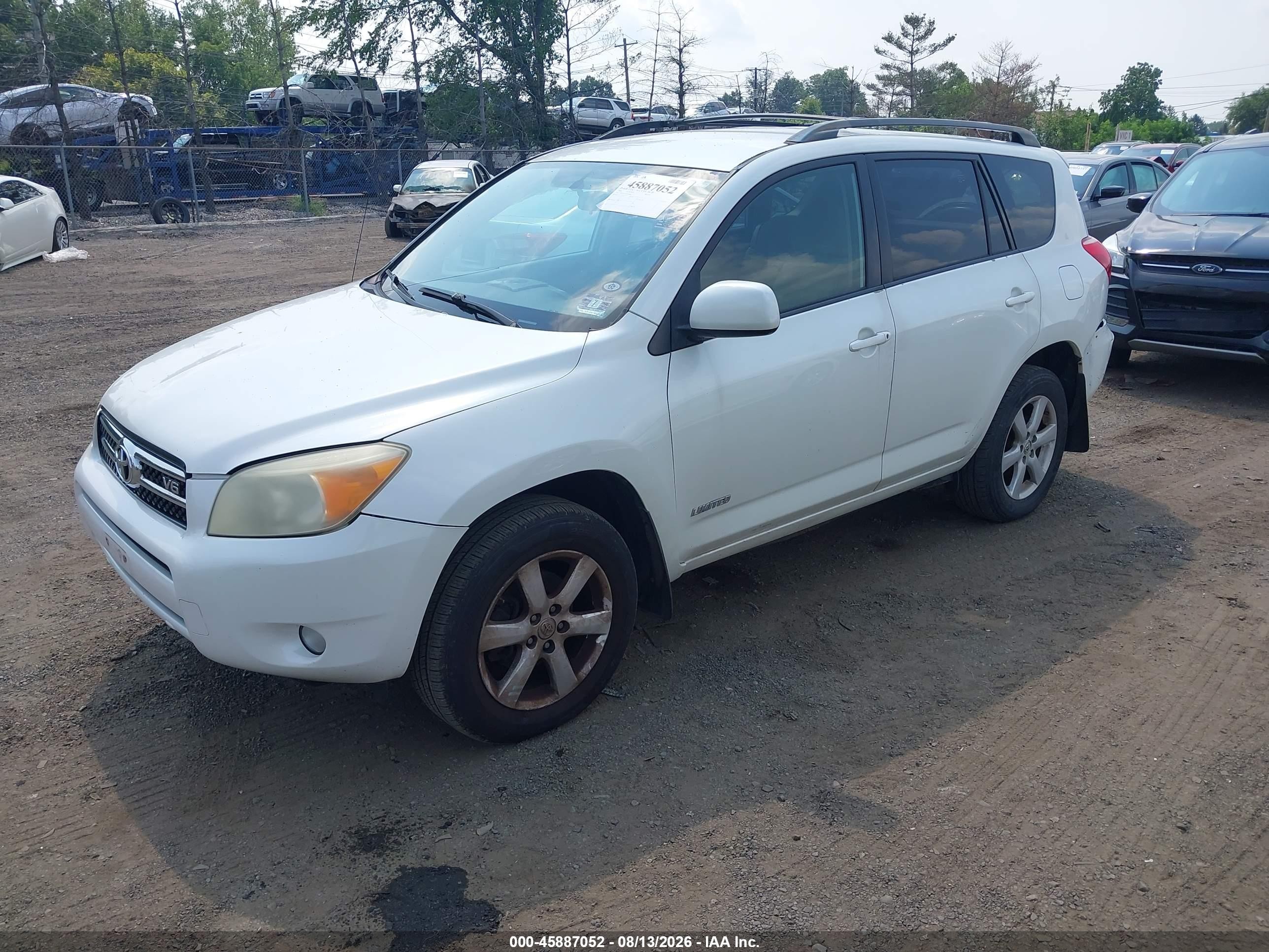 2006 Toyota Rav4 Limited V6 White vin: JTMBK31V165006481