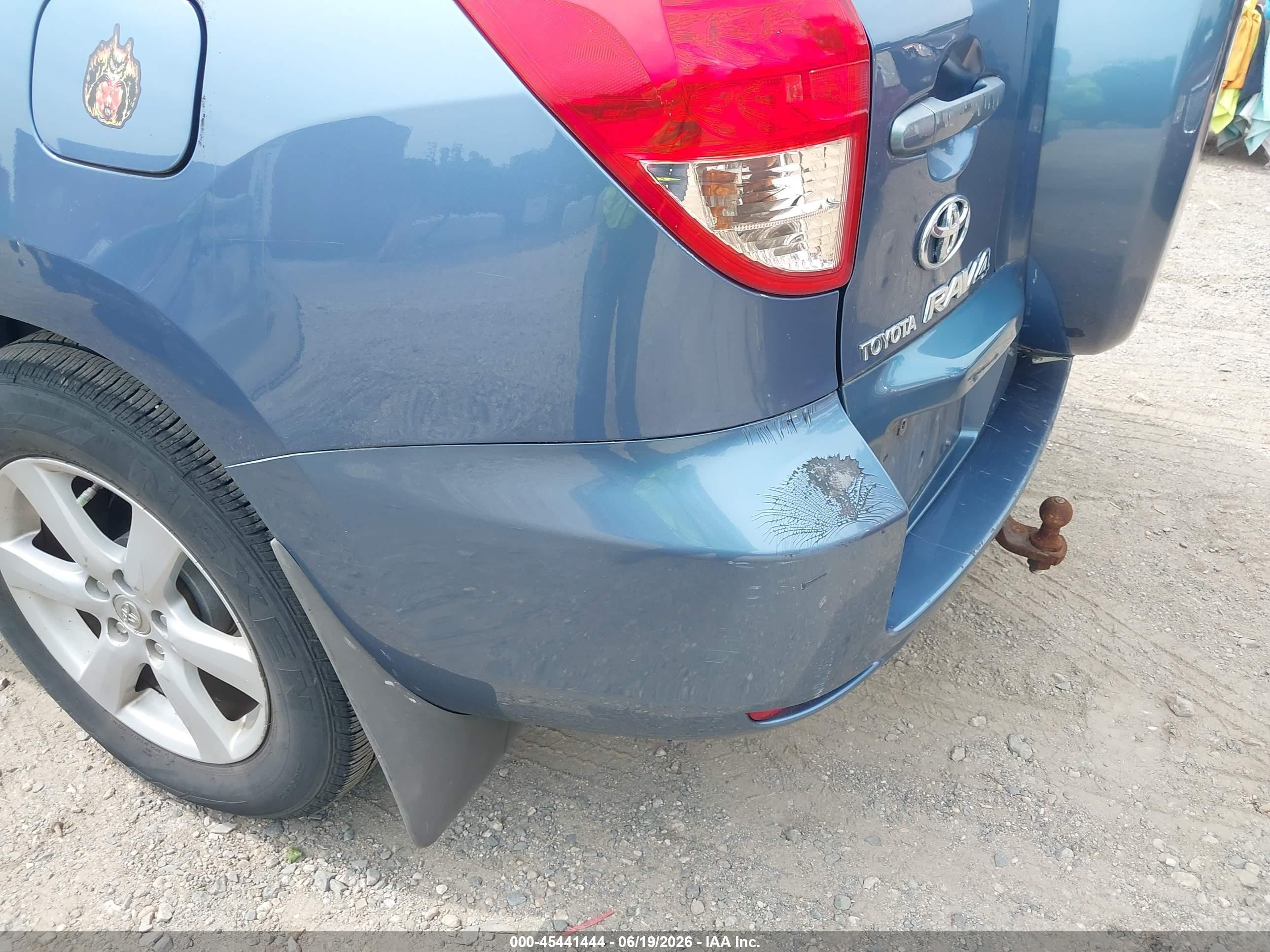 2008 Toyota Rav4 Ltd Blue vin: JTMBK31V186033127