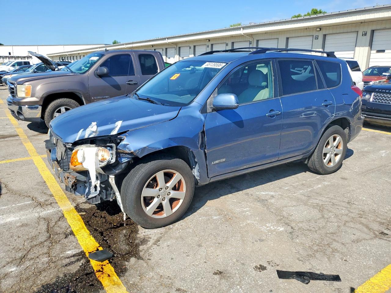 2008 Toyota Rav4 Limited Blue vin: JTMBK31V186048050
