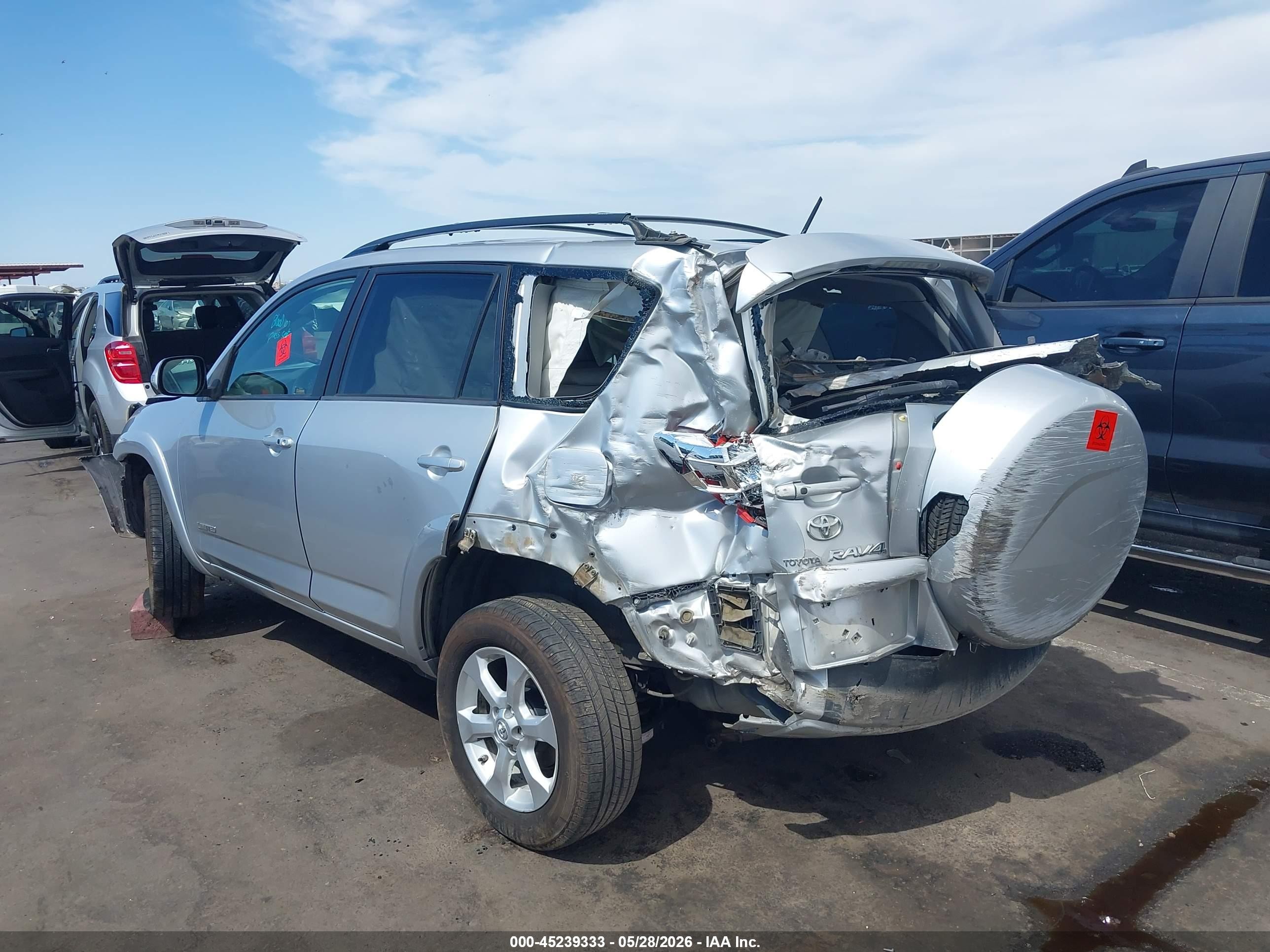 2009 Toyota Rav4 Limited V6 Silver vin: JTMBK31V19D001033