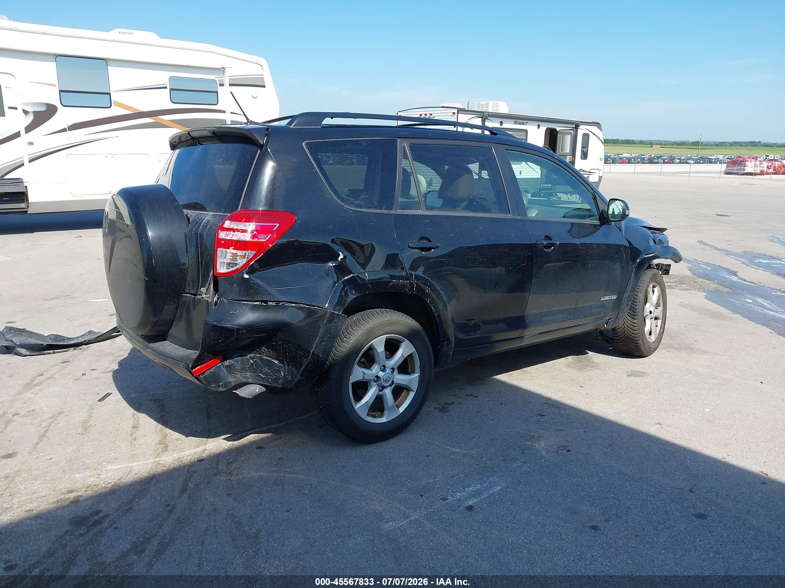 2009 Toyota Rav4 Limited V6 Black vin: JTMBK31V19D009360