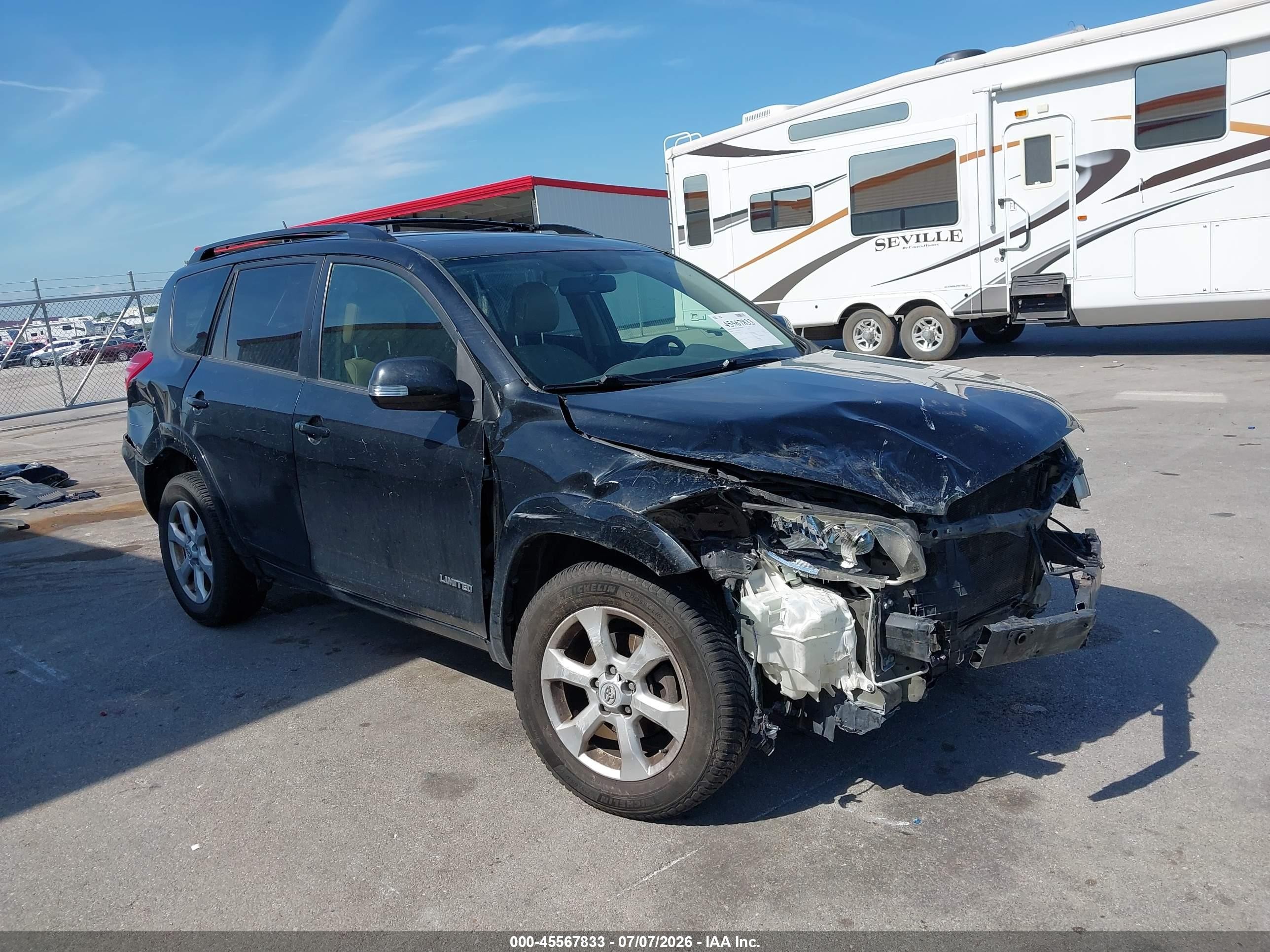 2009 Toyota Rav4 Limited V6 Black vin: JTMBK31V19D009360