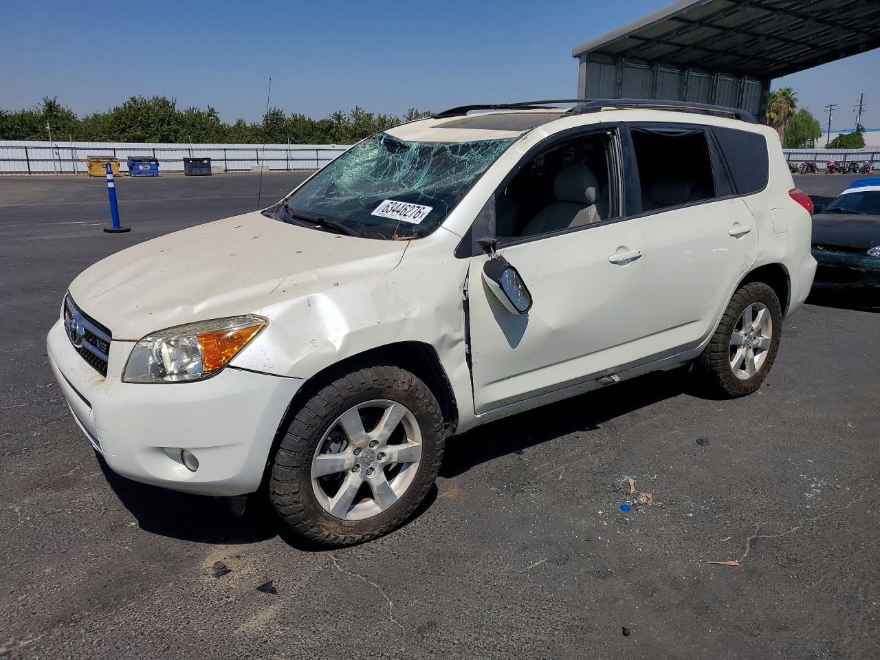 2007 Toyota Rav4 Limited White vin: JTMBK31V275014221