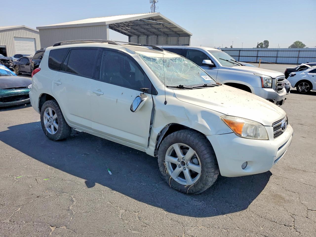 2007 Toyota Rav4 Limited White vin: JTMBK31V275014221