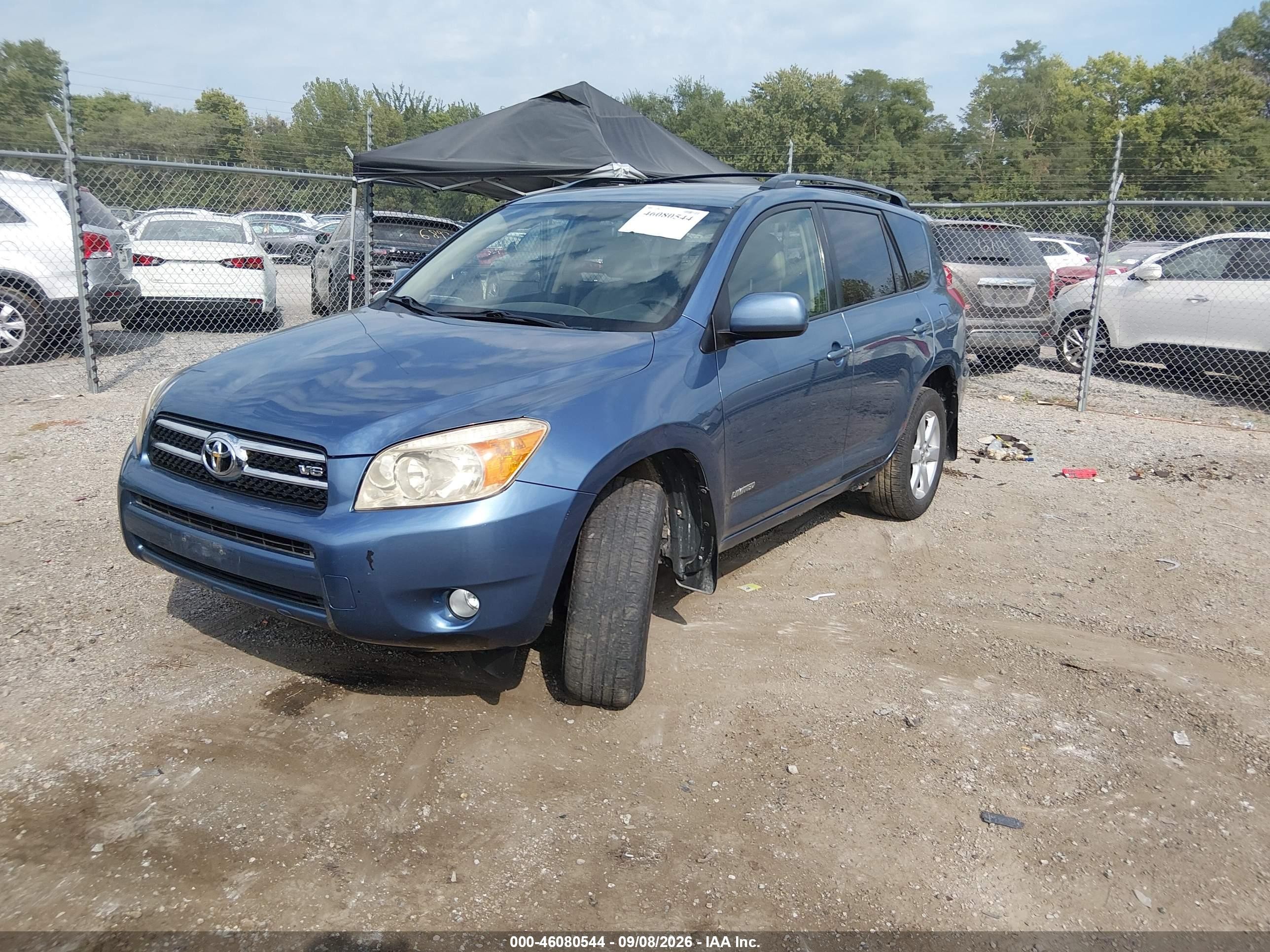 2007 Toyota Rav4 Limited V6 Blue vin: JTMBK31V275031603