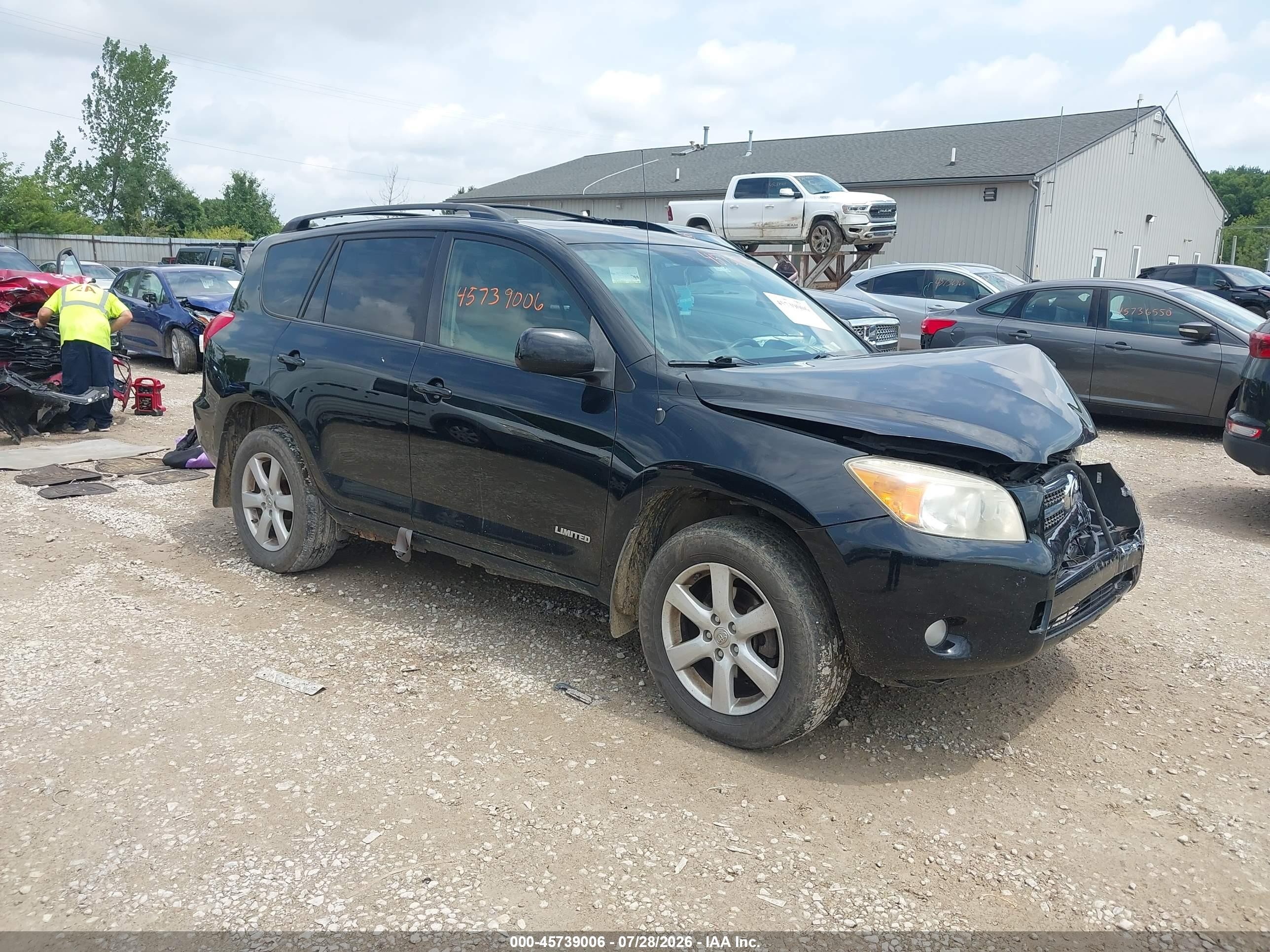 2007 Toyota Rav4 Limited Black vin: JTMBK31V276015072