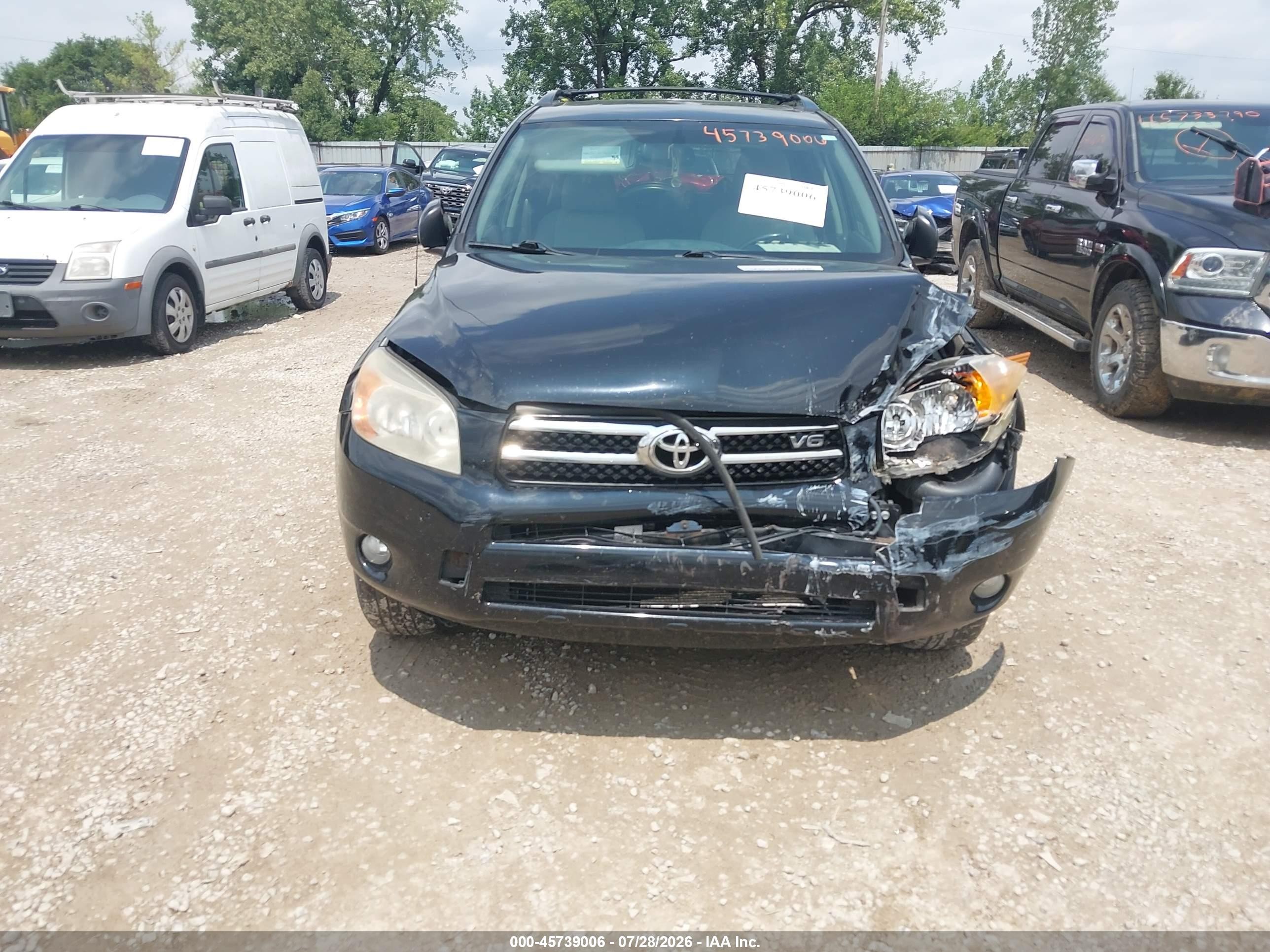 2007 Toyota Rav4 Limited Black vin: JTMBK31V276015072