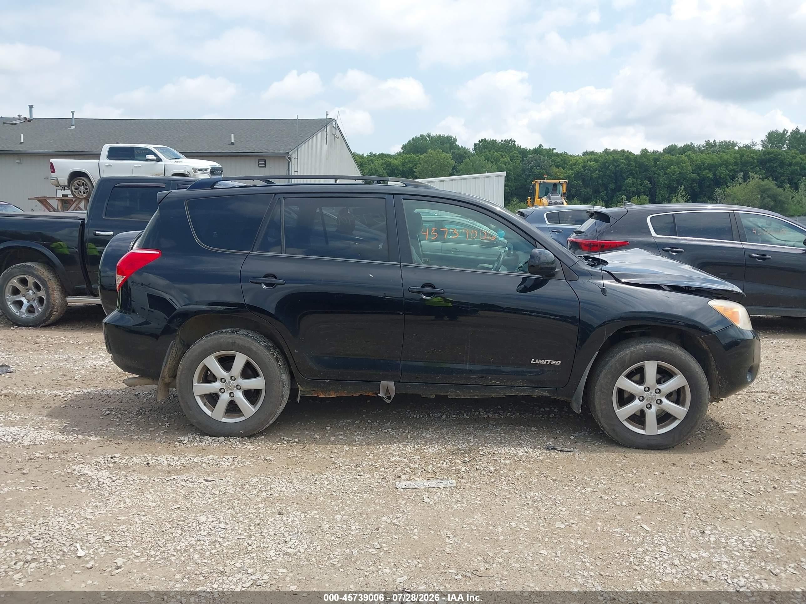 2007 Toyota Rav4 Limited Black vin: JTMBK31V276015072