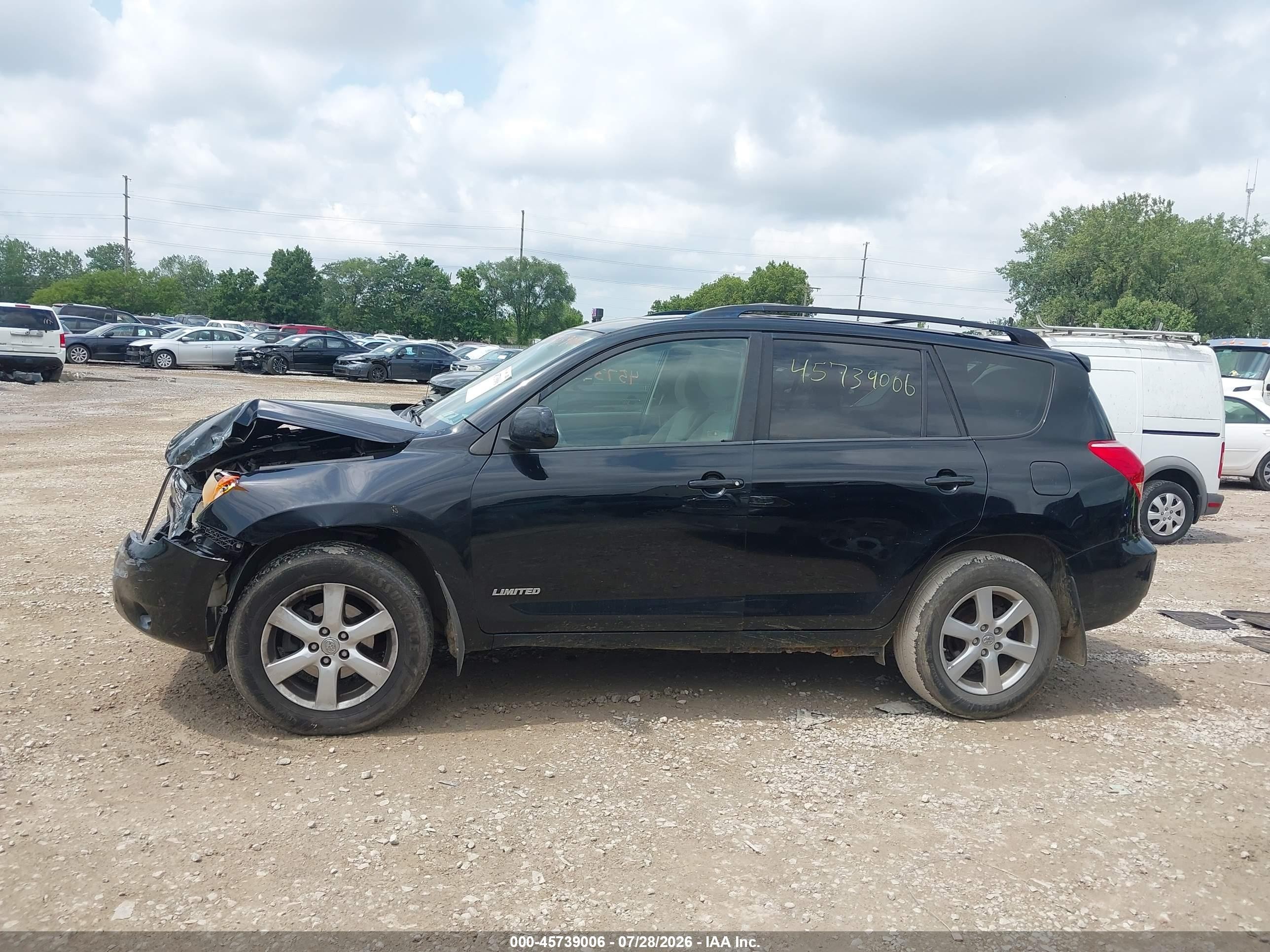2007 Toyota Rav4 Limited Black vin: JTMBK31V276015072