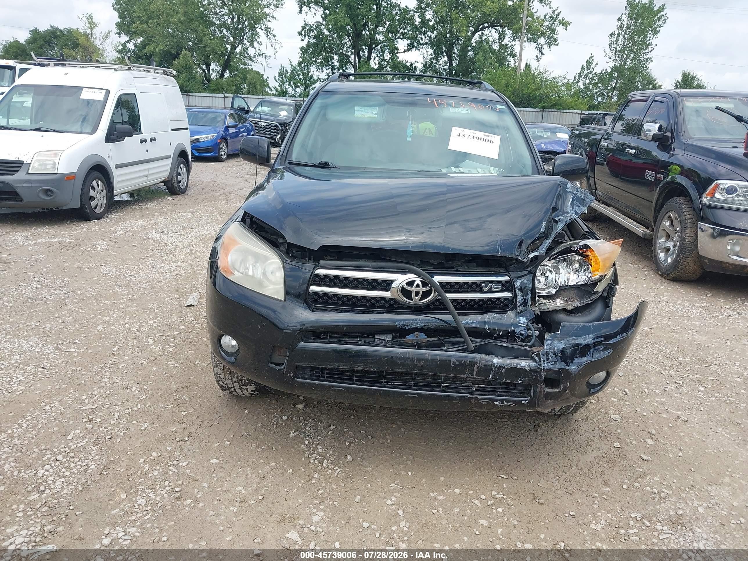 2007 Toyota Rav4 Limited Black vin: JTMBK31V276015072