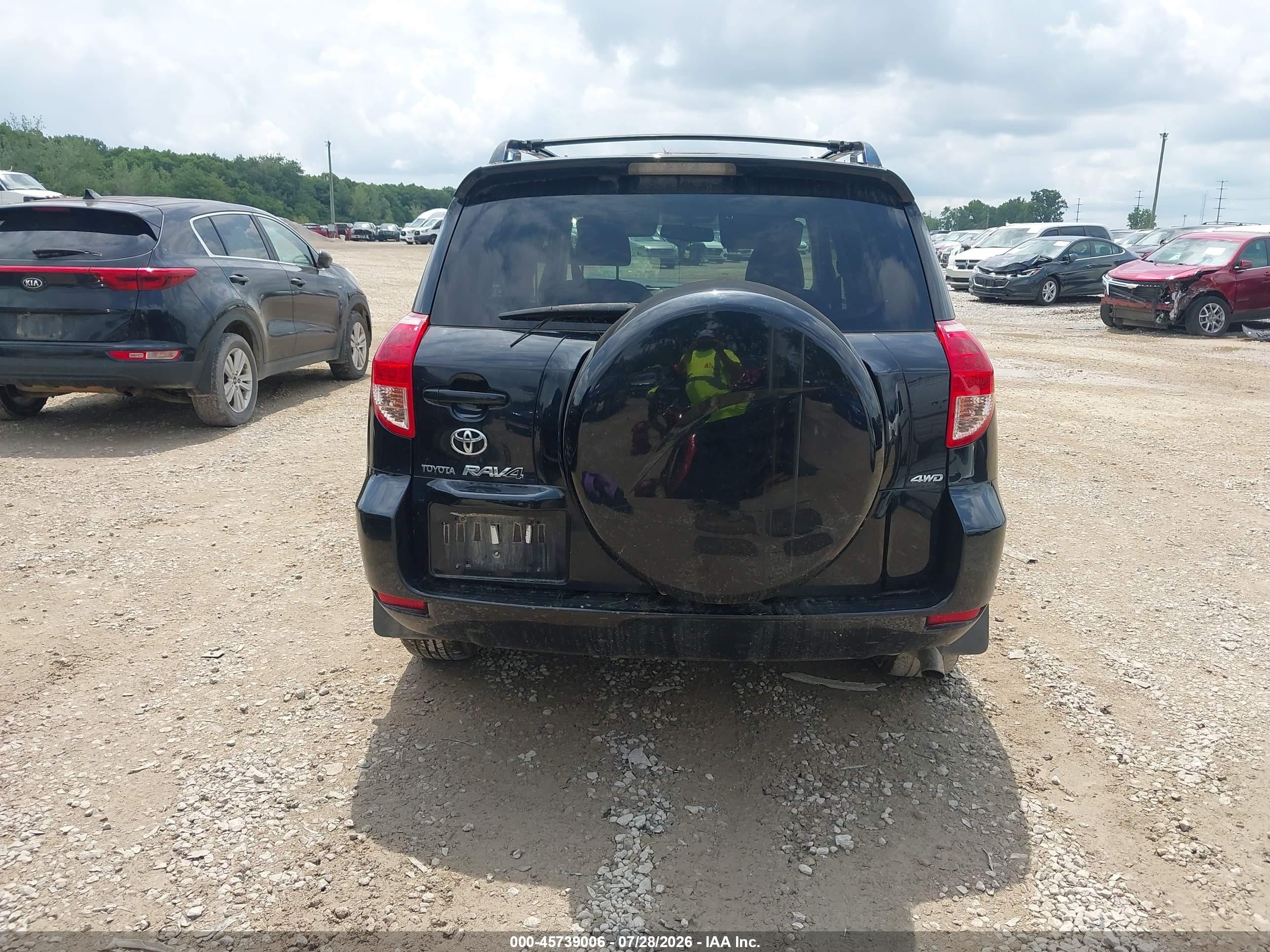2007 Toyota Rav4 Limited Black vin: JTMBK31V276015072