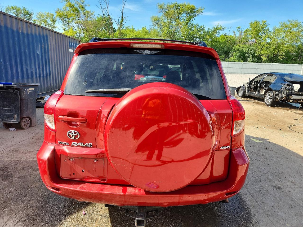 2008 Toyota Rav4 Limited Red vin: JTMBK31V285055868