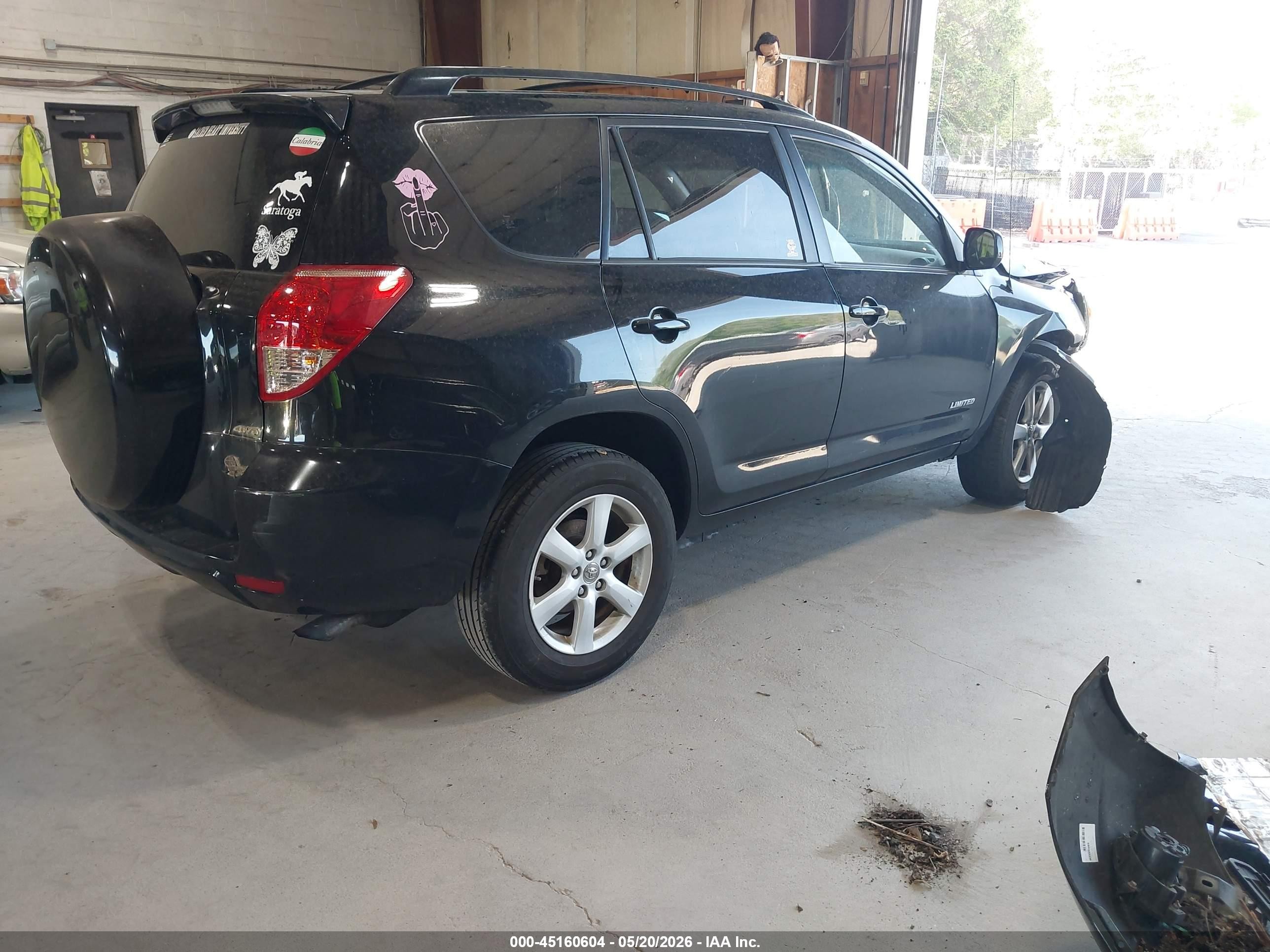 2008 Toyota Rav4 Limited V6 Black vin: JTMBK31V285069544