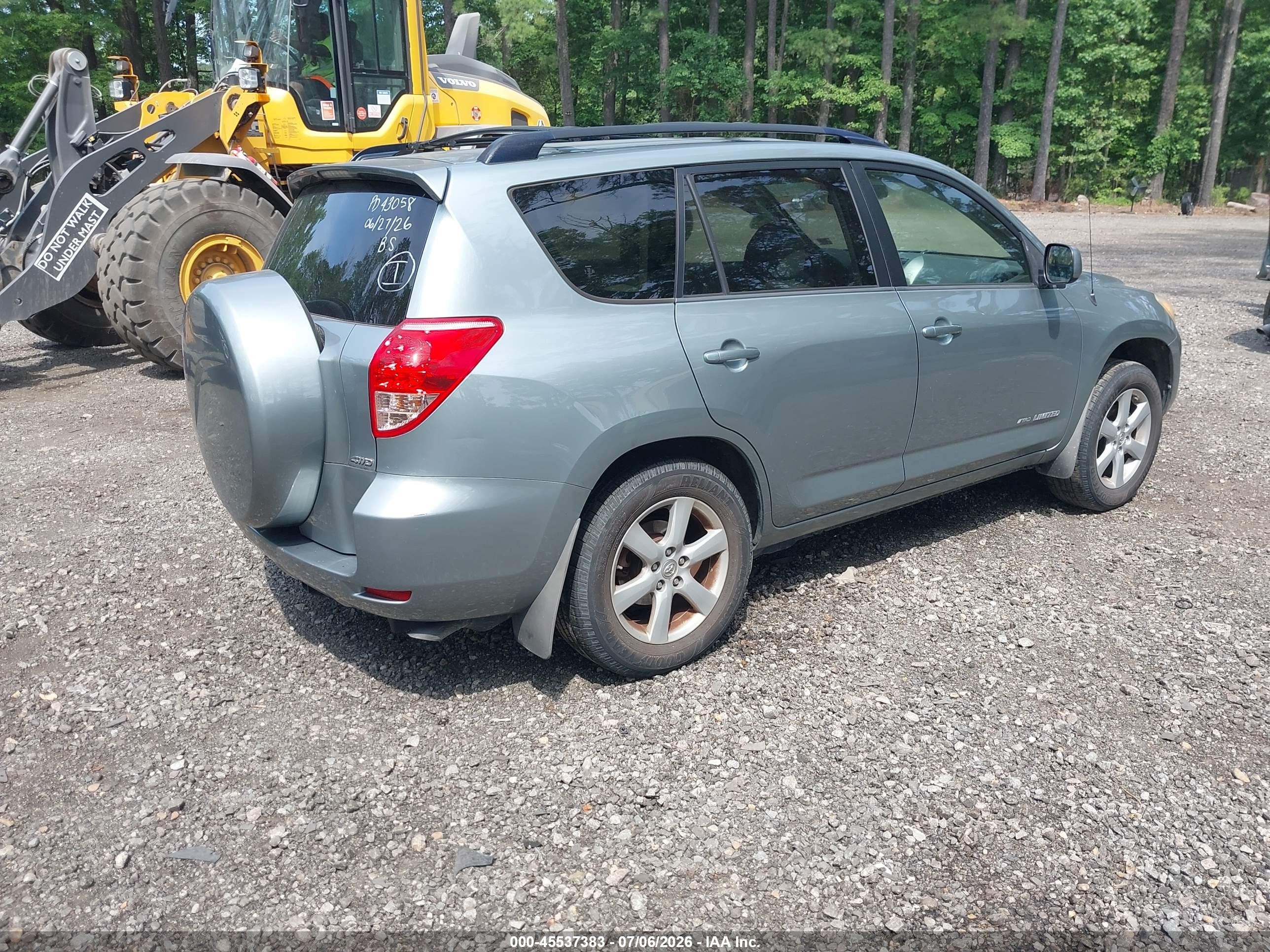 2008 Toyota Rav4 Ltd Gray vin: JTMBK31V286036229