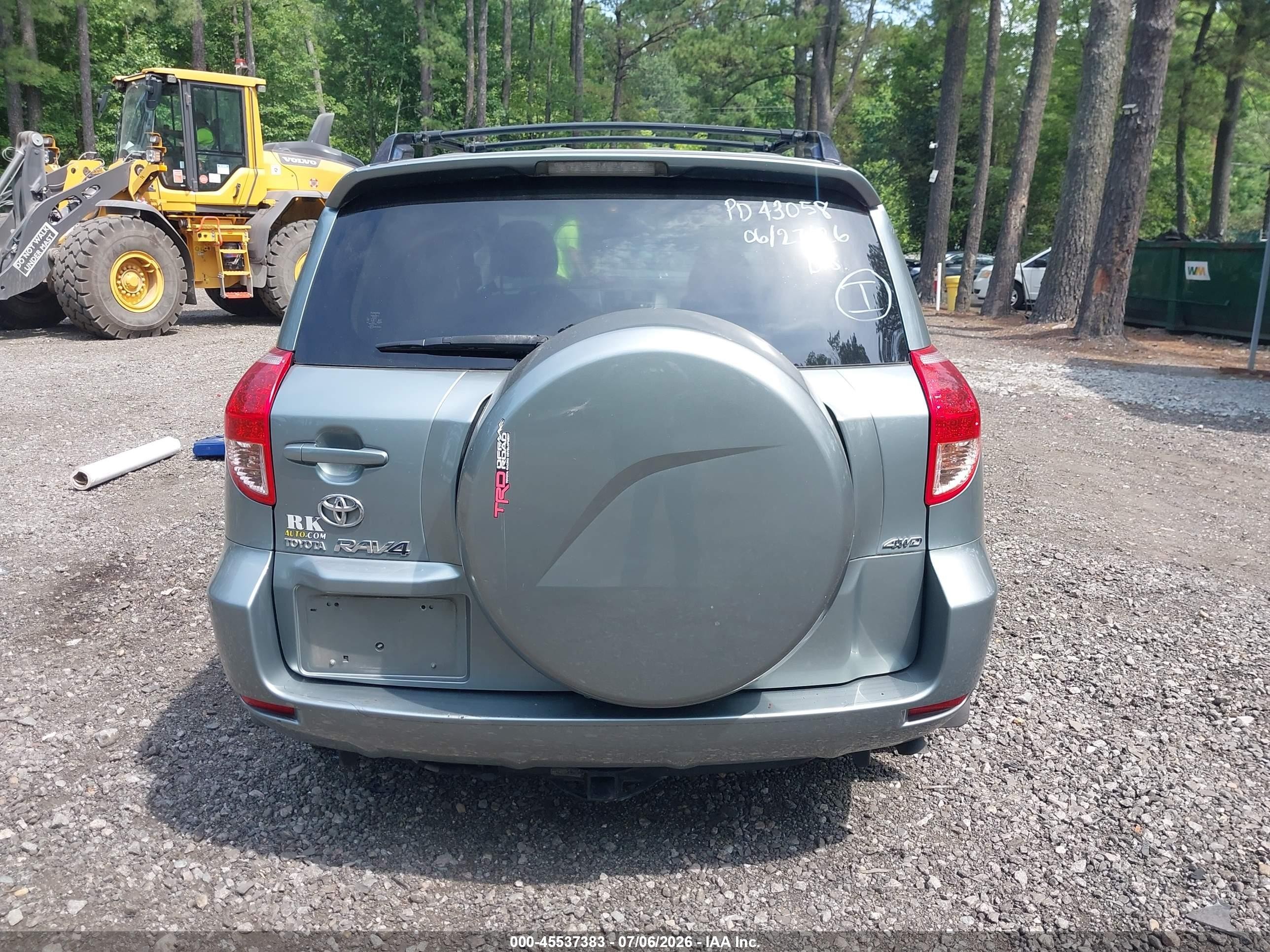 2008 Toyota Rav4 Ltd Gray vin: JTMBK31V286036229