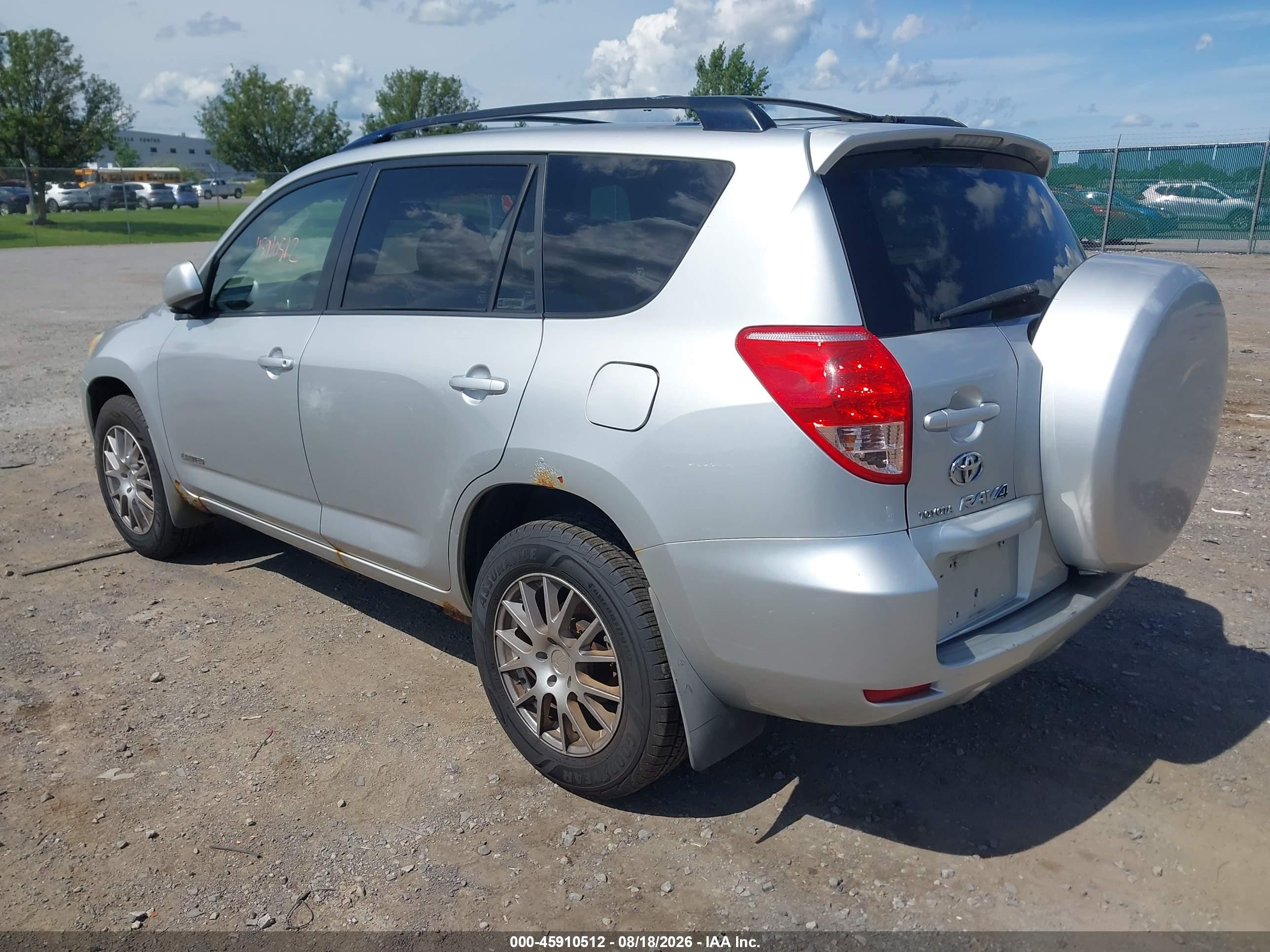 2008 Toyota Rav4 Ltd Silver vin: JTMBK31V286036957
